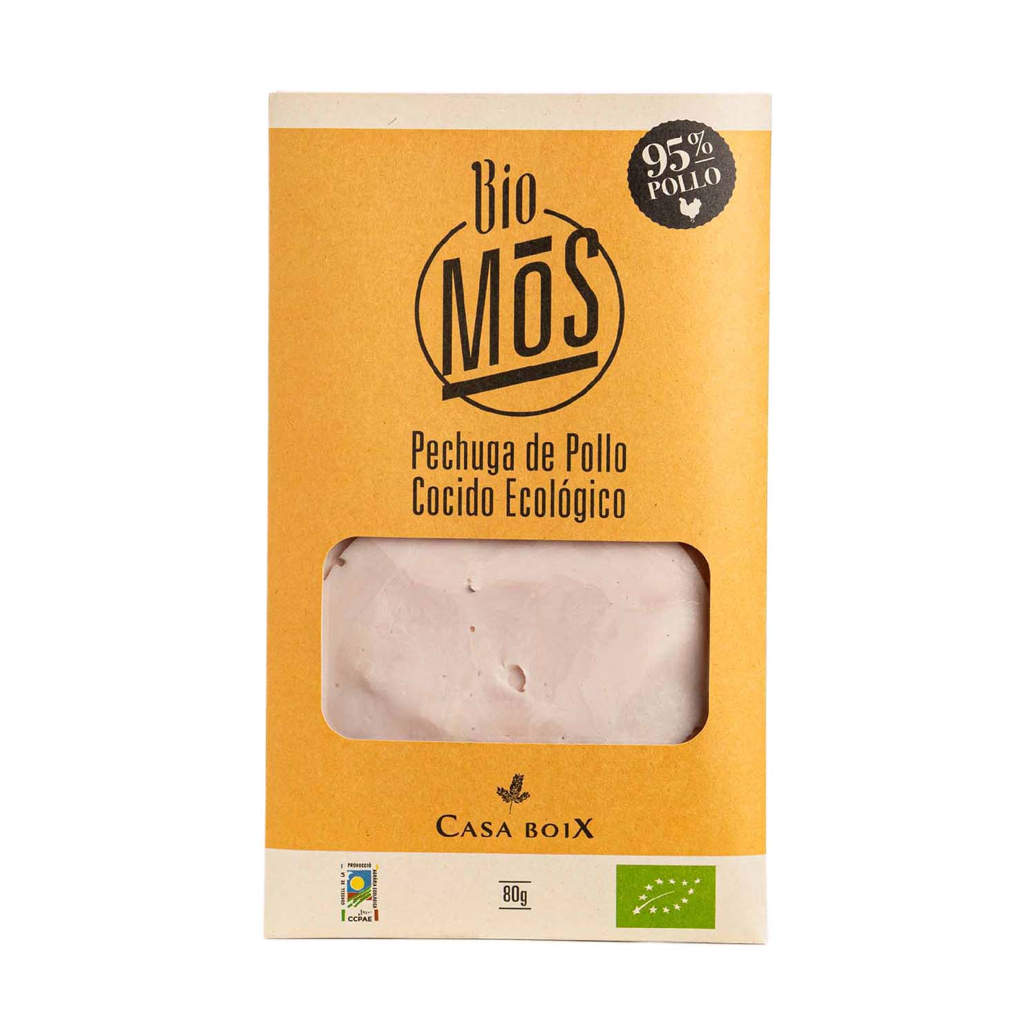 Pechuga de pollo cocido 80g Bio-Mos