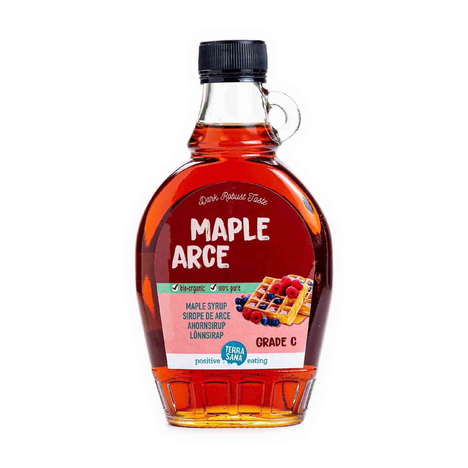 Sirope de arce puro grado C 250ml Terrasana