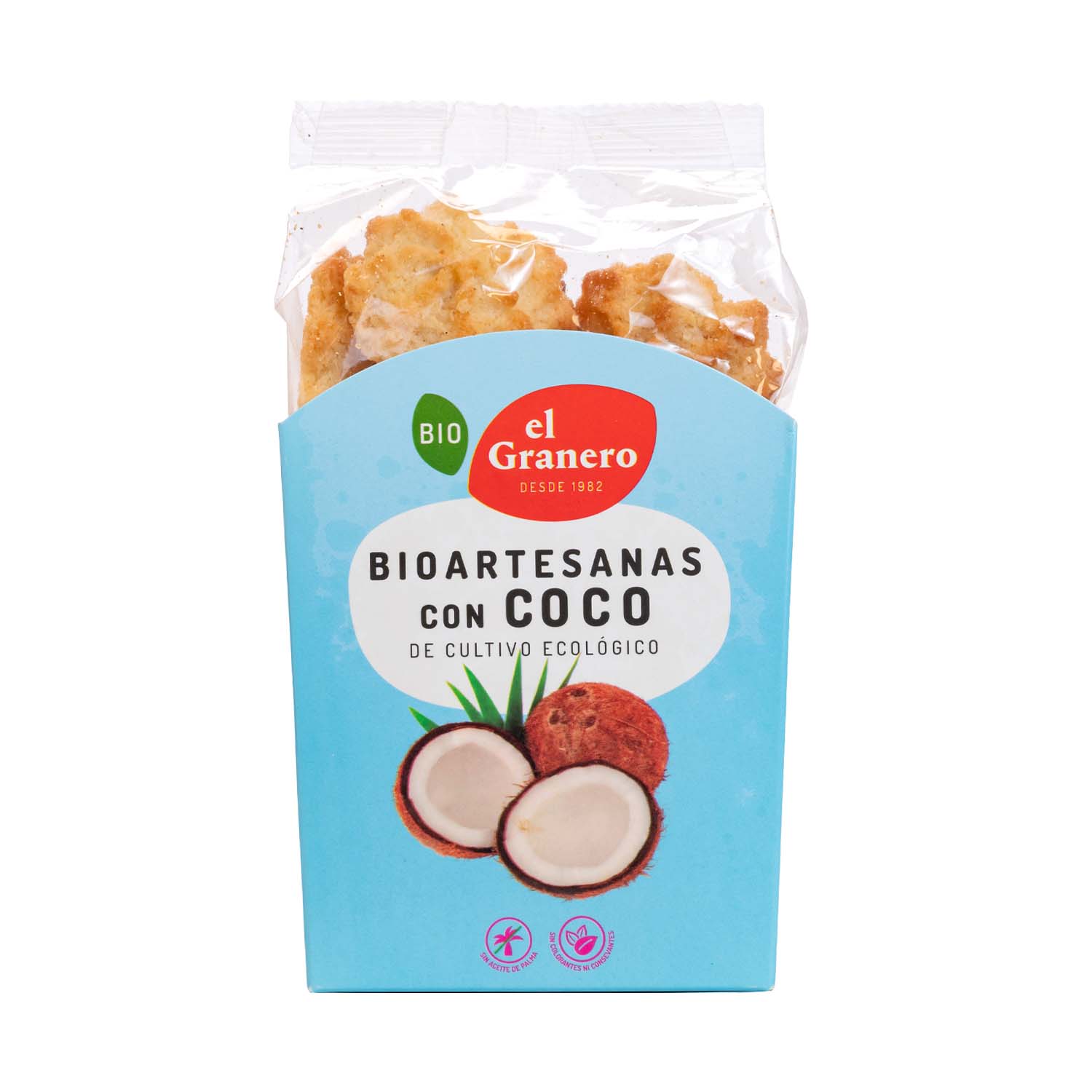 Galletas artesanas con coco bio 220g El Granero Integral