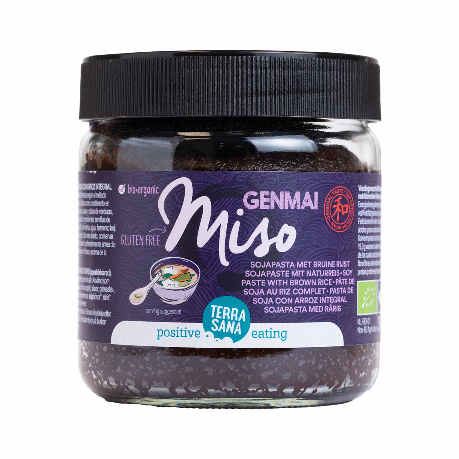 Genmai miso de pasta de soja con arroz 350g Terrasana