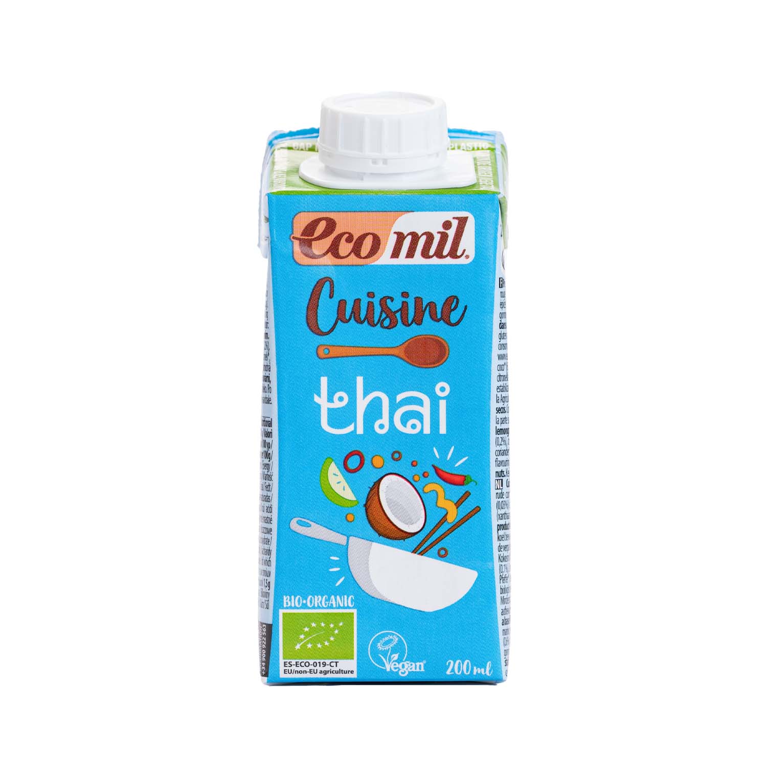 Crema para cocinar Thai 200ml Ecomil