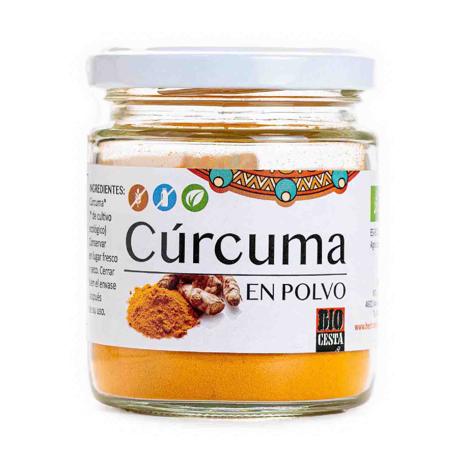 Cúrcuma en polvo en frasco 80g Bio Cesta