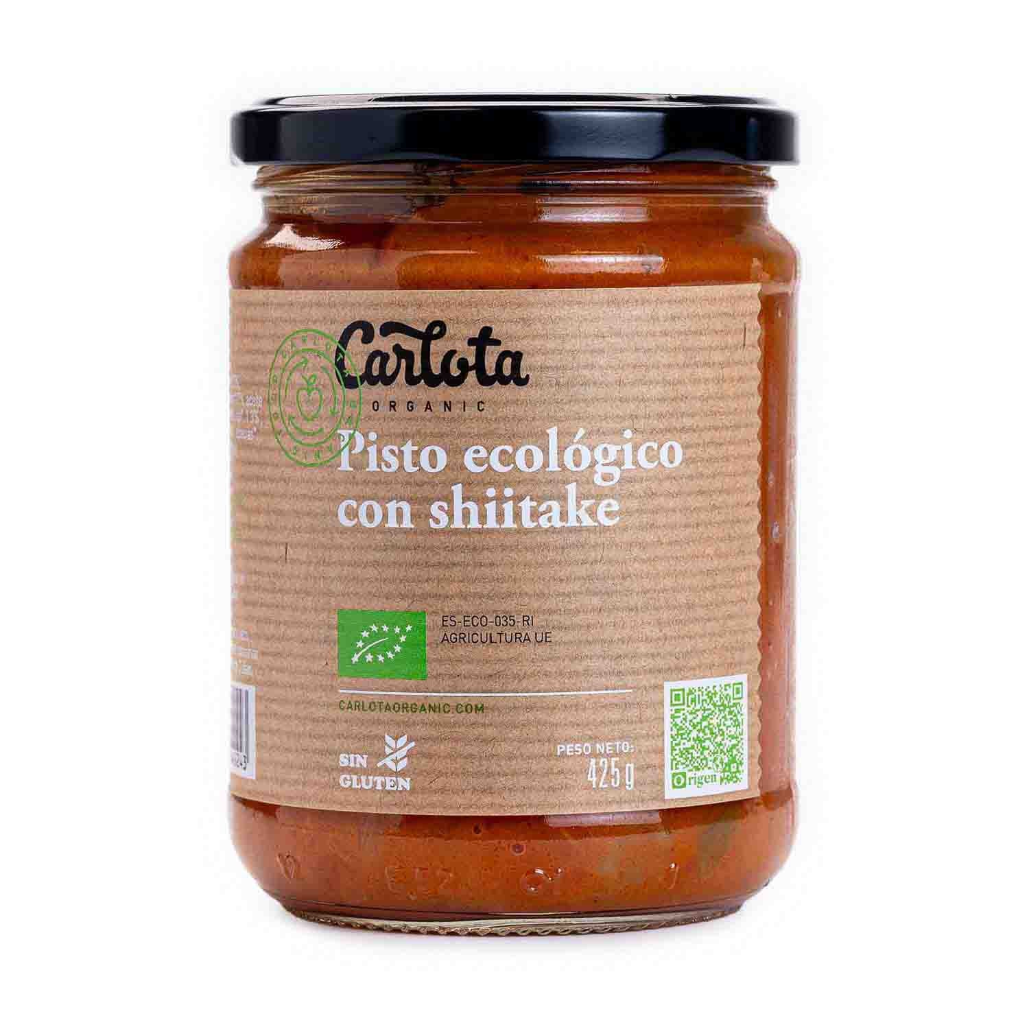Pisto eco con shiitake 425g Carlota Organic