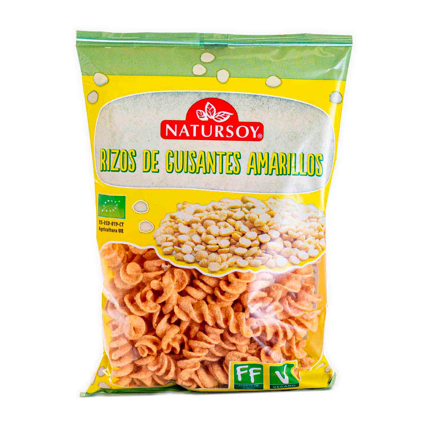 Rizos de guisante amarillo 70g Natursoy