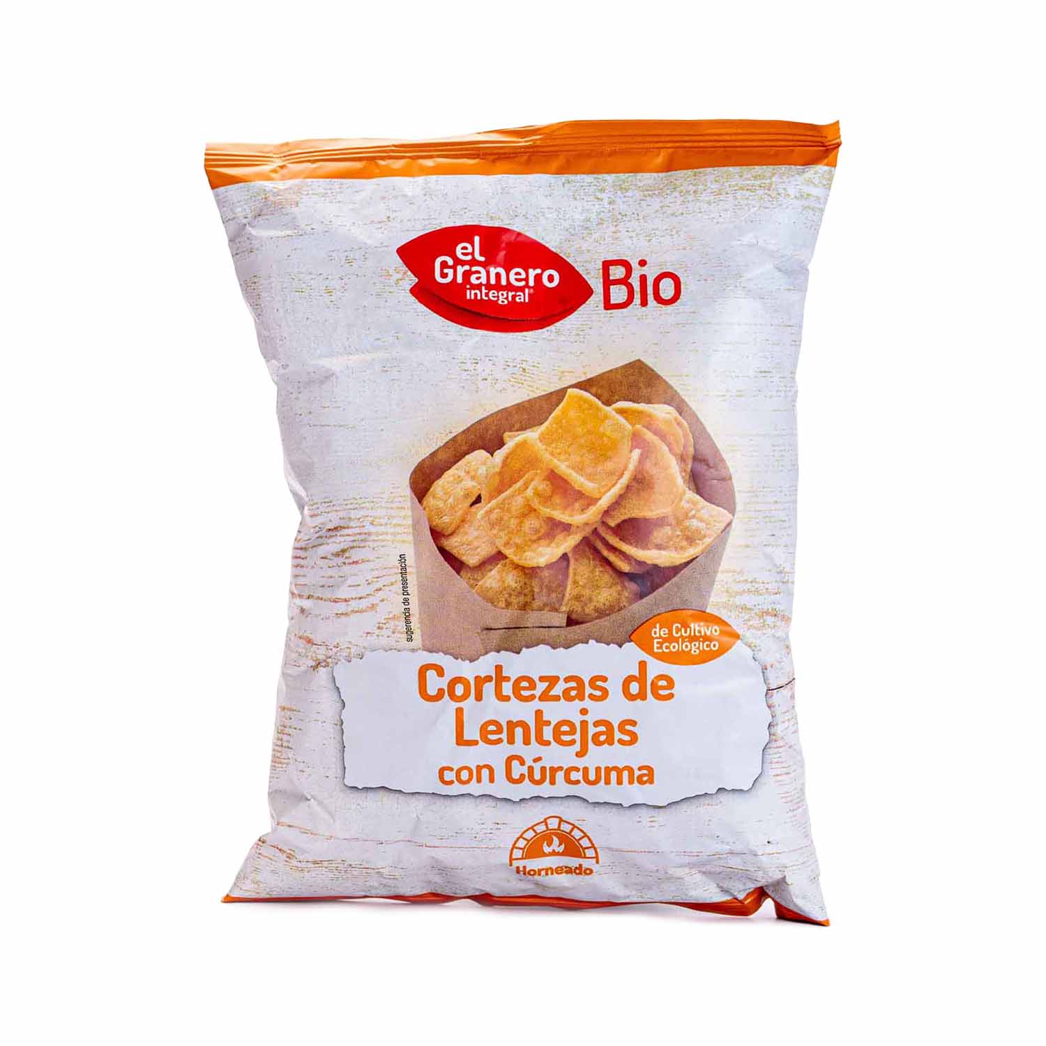 Cortezas de lentejas con cúrcuma ecológicas 65g El Granero Integral