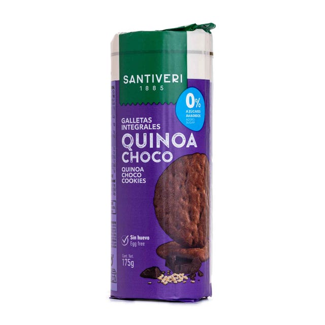Galletas digestive de quinoa y choco 175g Santiveri
