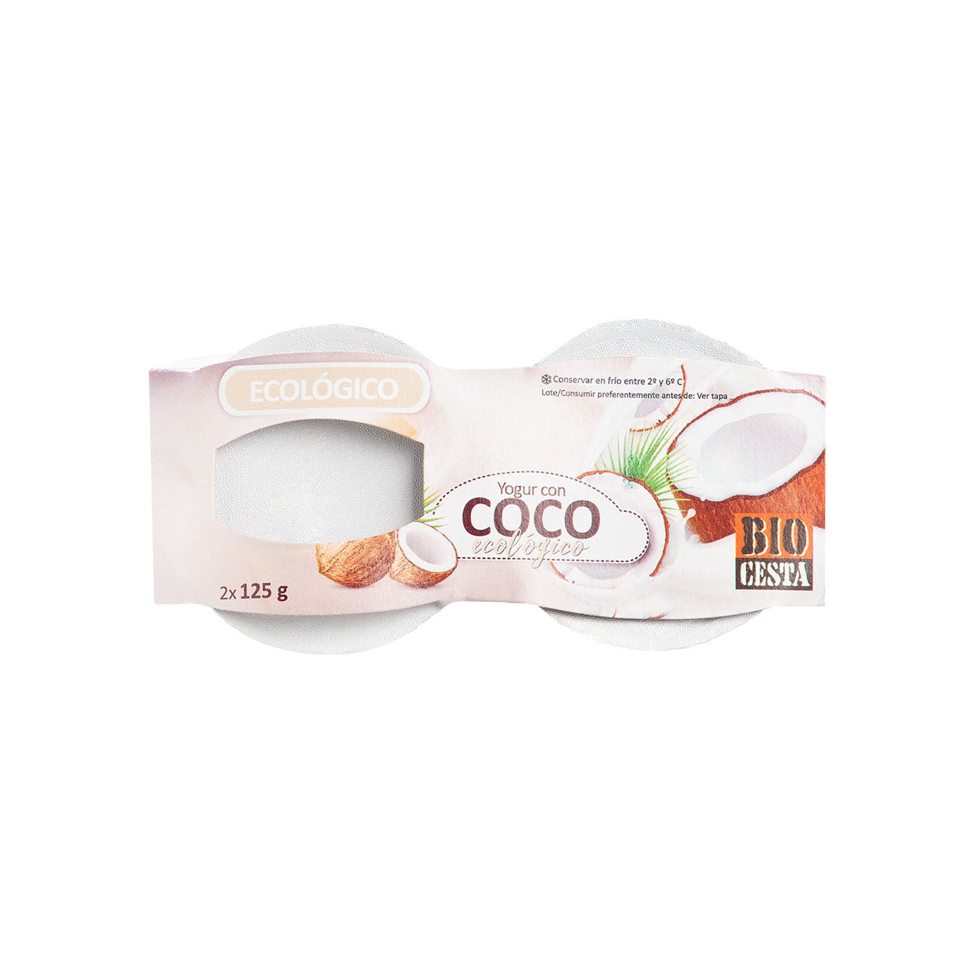 Yogur Sabor a Coco 2uds Bio Cesta
