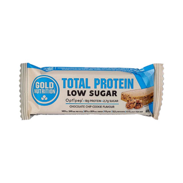 Protein bar low sugar-choco chip de Gold Nutrition Goldnutrition