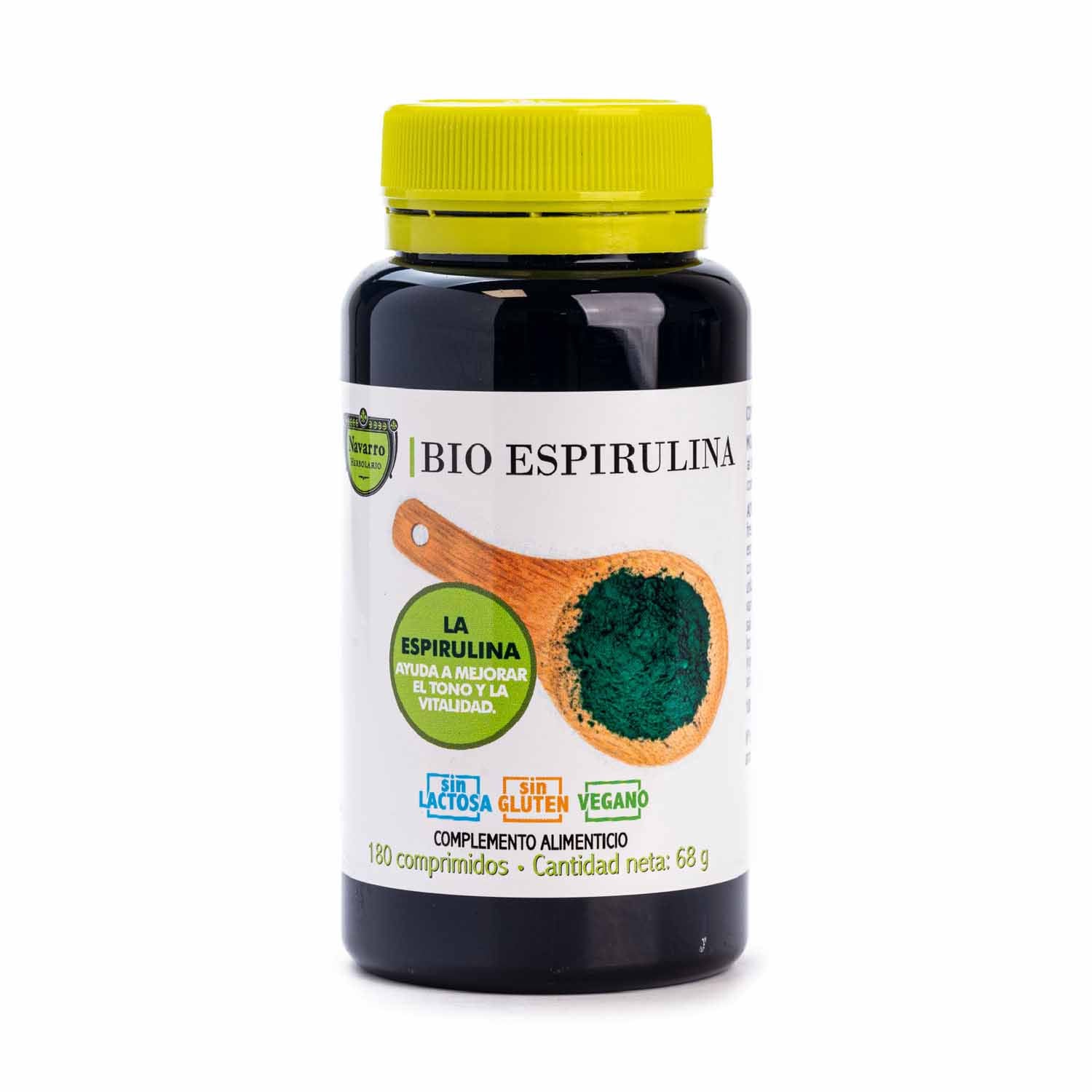 Bio Espirulina 180 comprimidos Herbolario Navarro