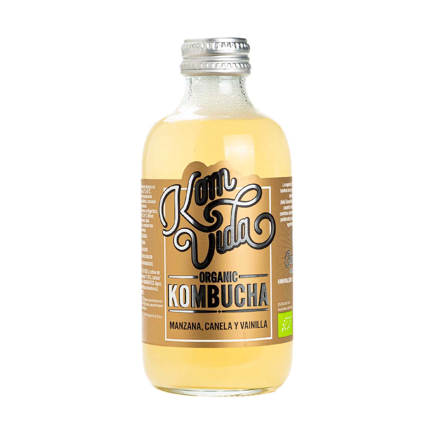 Kombucha de Manzana, Canela y Vainilla 250ml Komvida