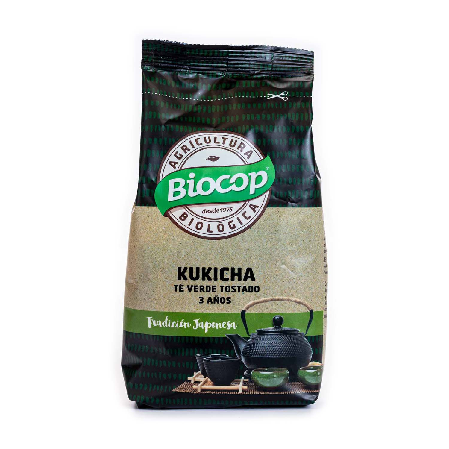 Té verde tostado kukicha 3 años 75g Biocop
