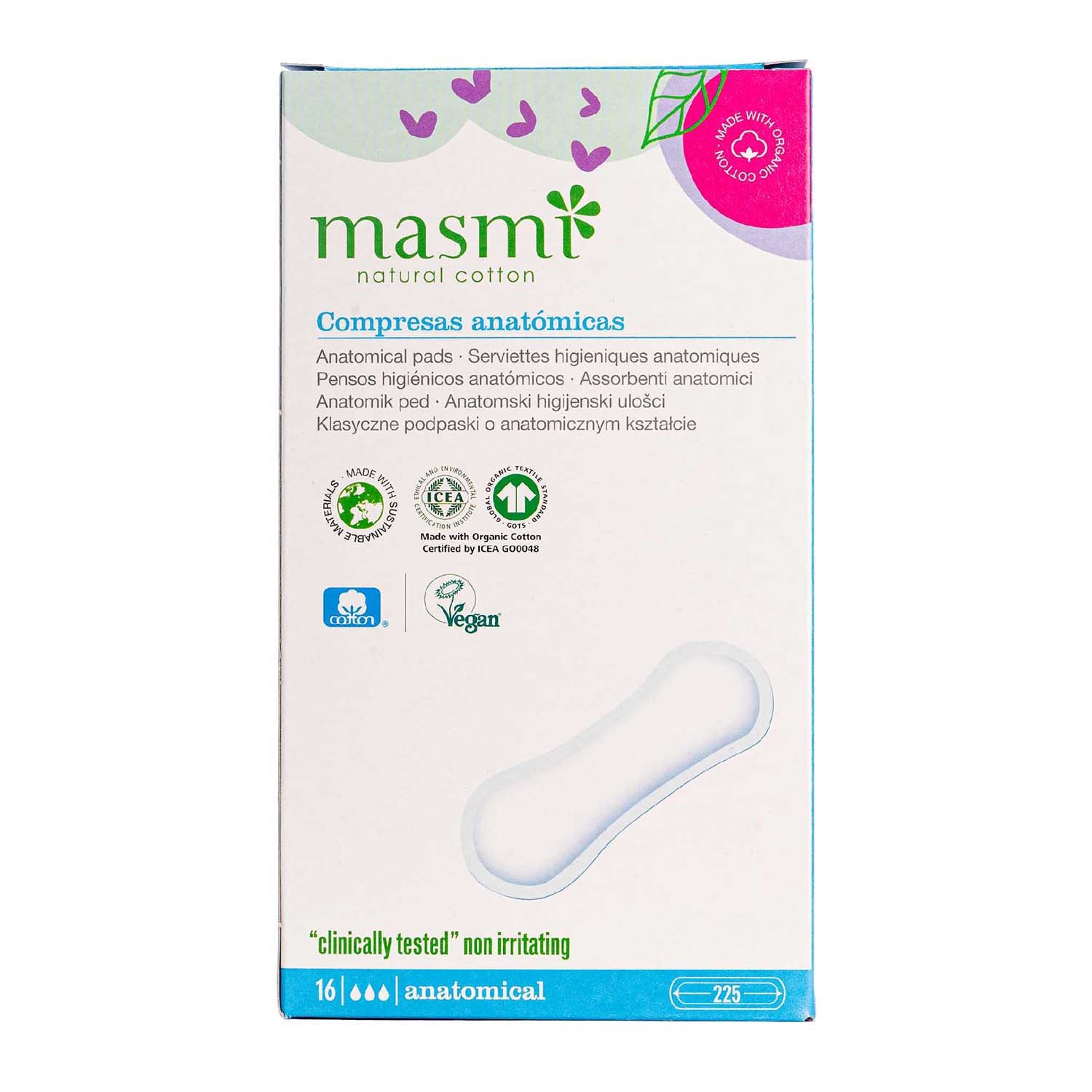 Compresas Anatómicas 16uds Masmi