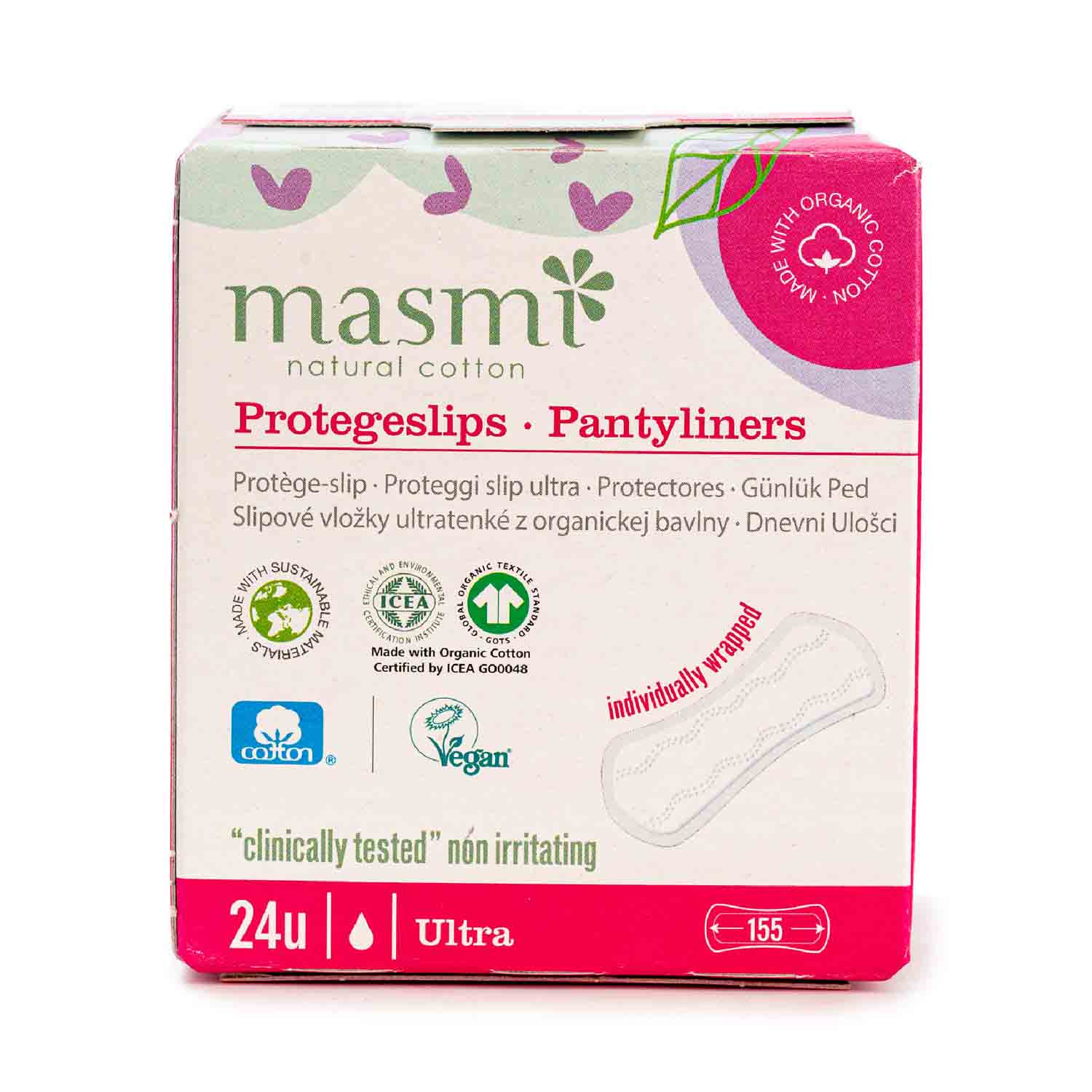 Protegeslips ultrafinos 24uds Masmi