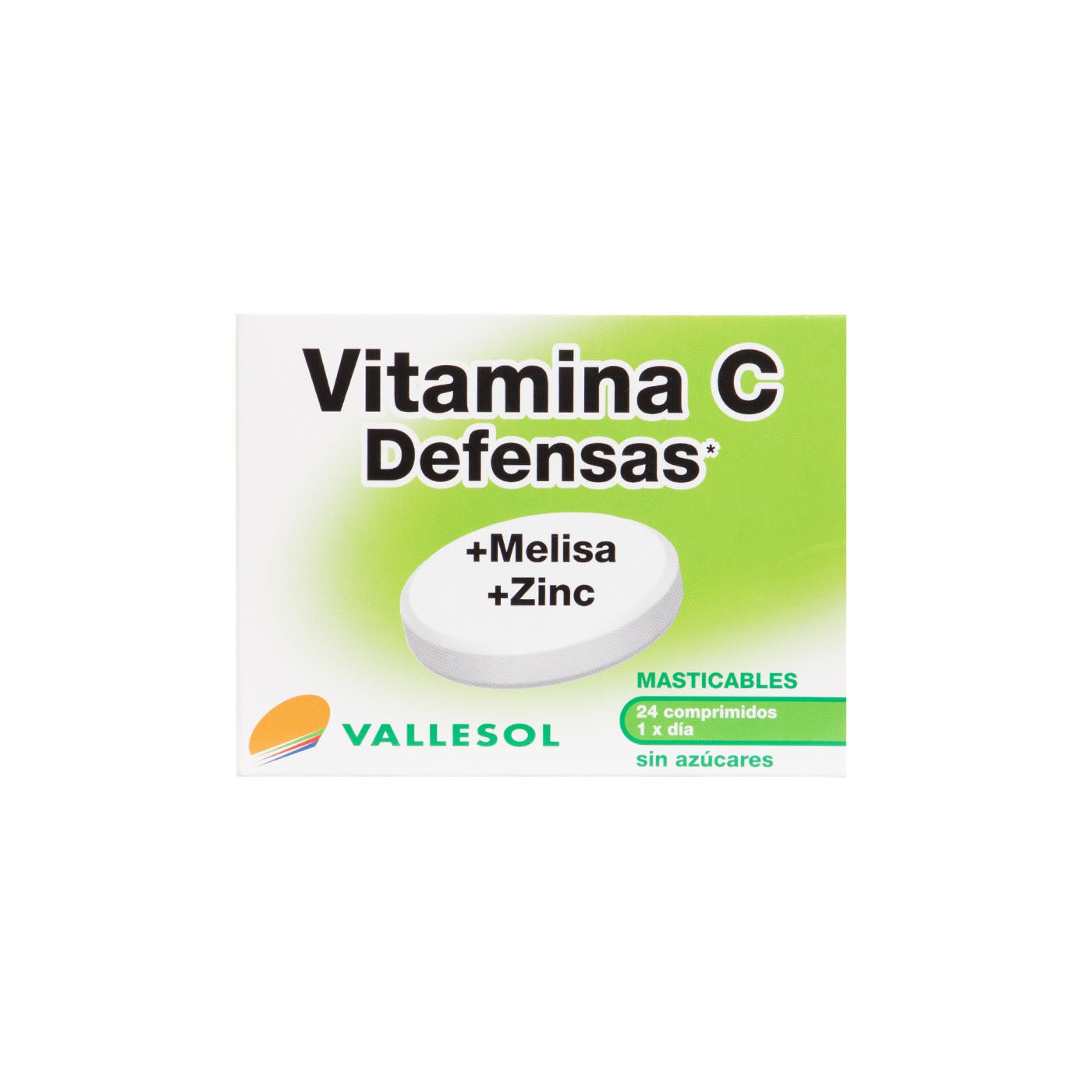 Vitamina C con Melisa y Zinc 24 comp masticables Vallesol