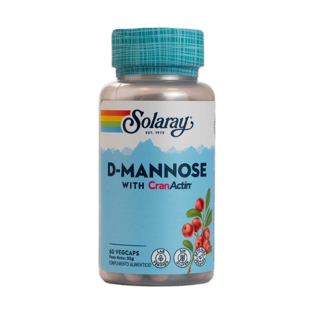 D-Mannose Con Cranactin® 60 cápsulas Solaray