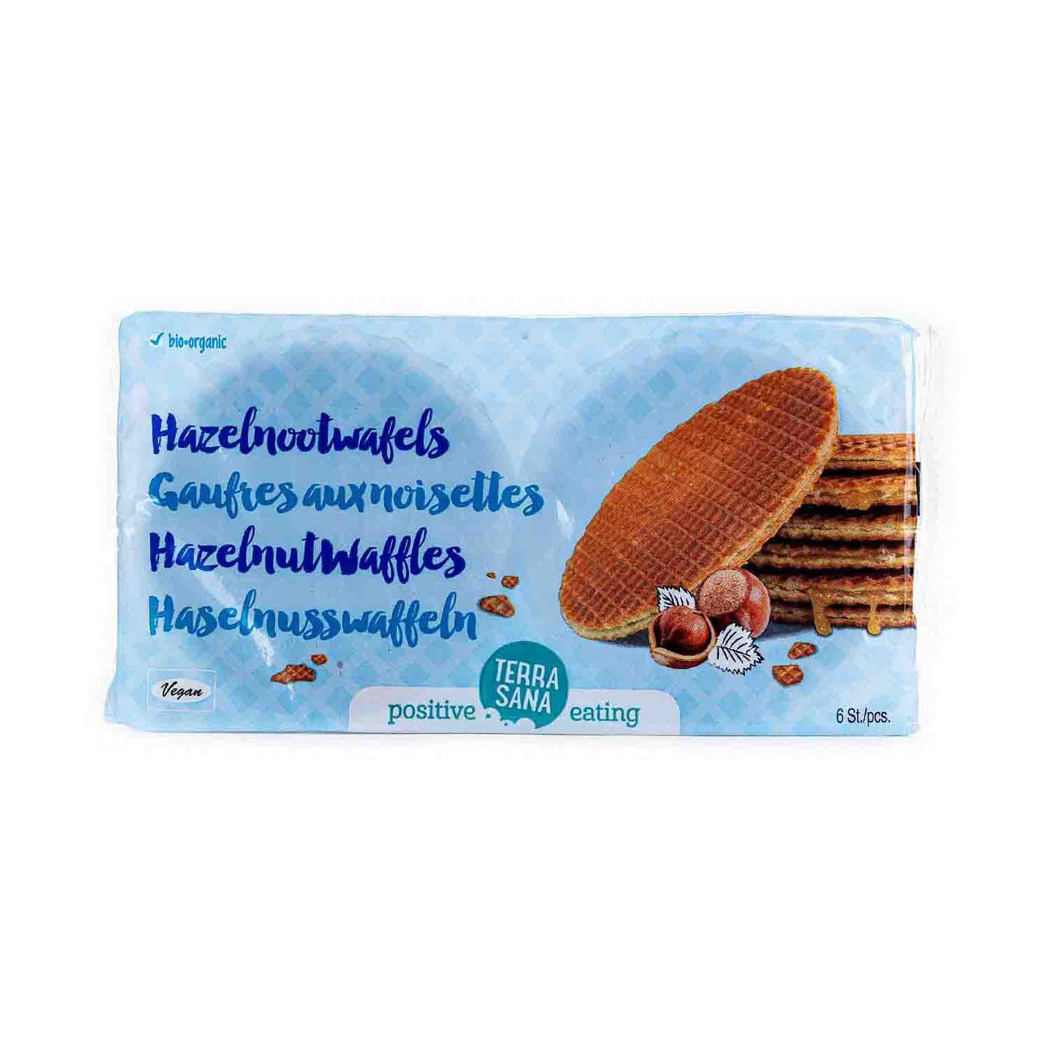 Obleas Waffles de avellana 175g Terrasana