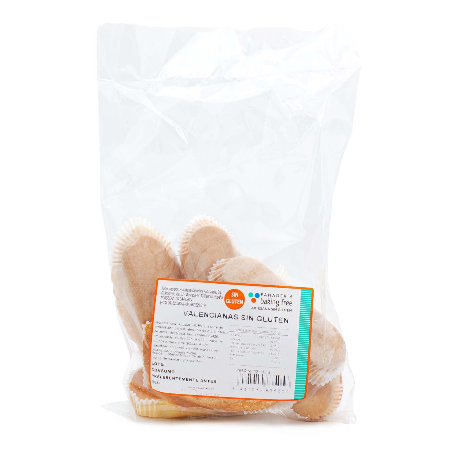 Magdalenas Valencianas 6uds 250g Indespan