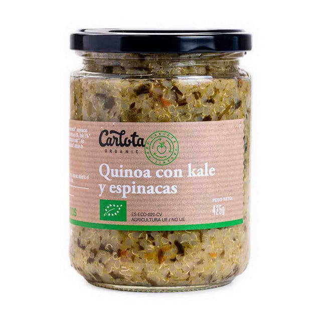 Quinoa con kale y espinacas 425g Carlota Organic