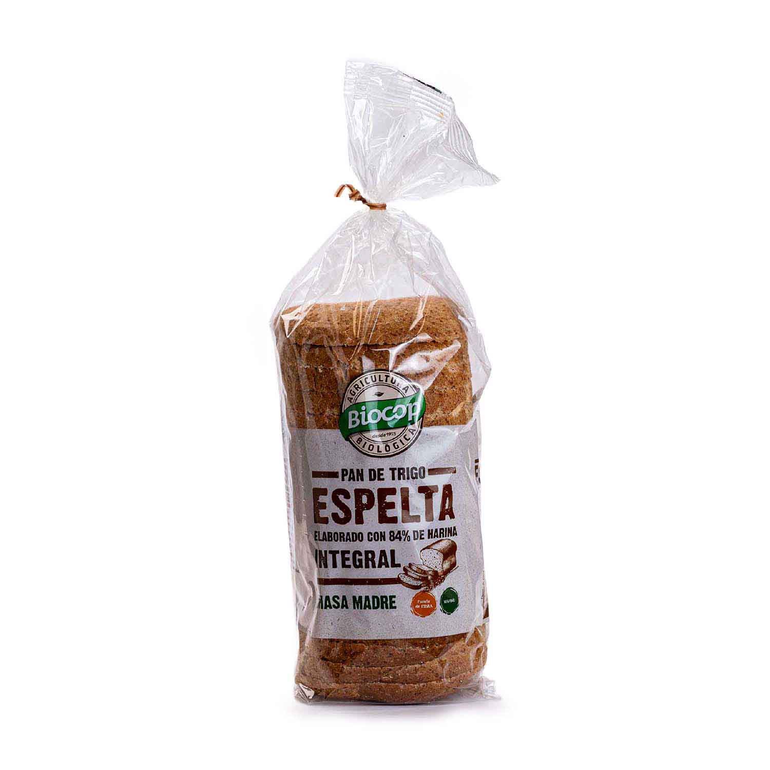 Pan de molde de espelta integral 400g Biocop