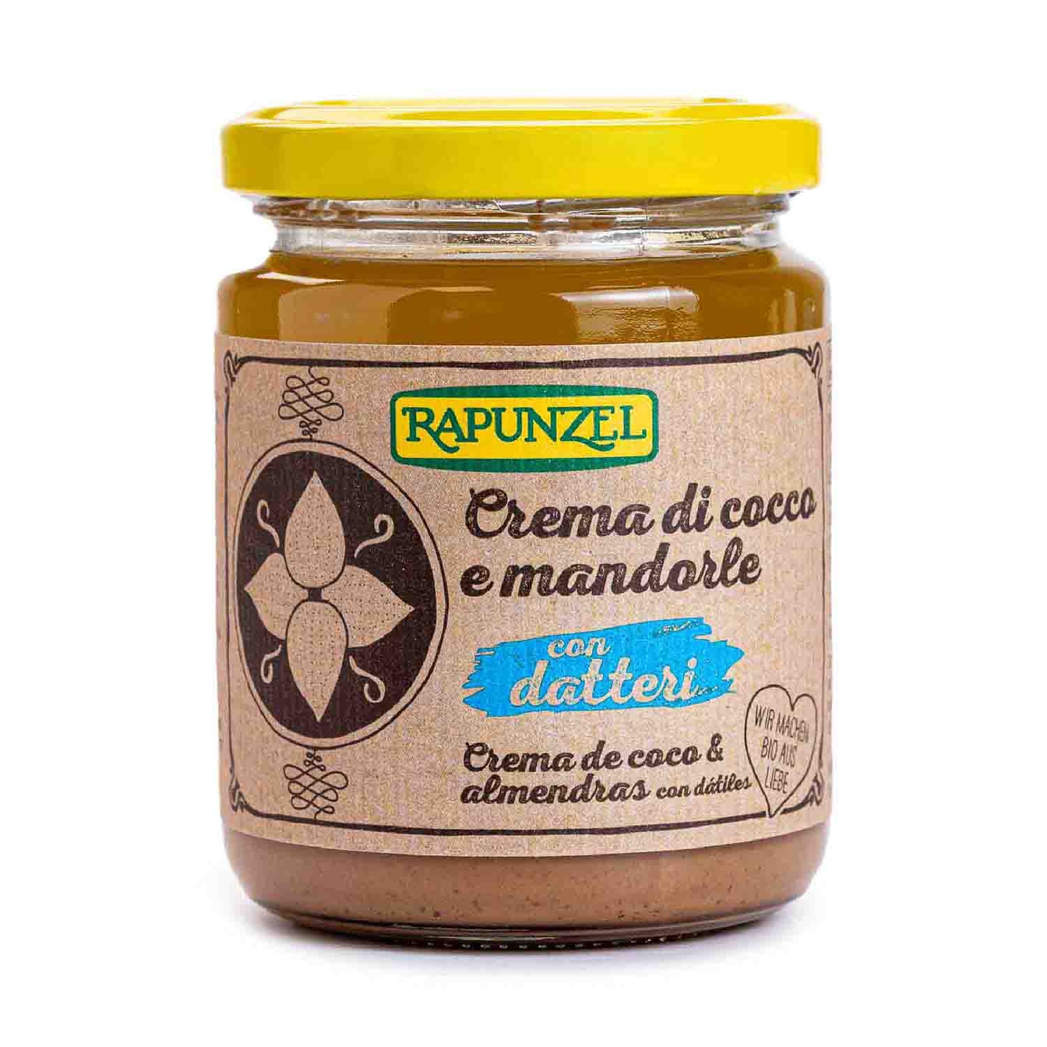 Crema de almendra con coco y datil 250g Rapunzel