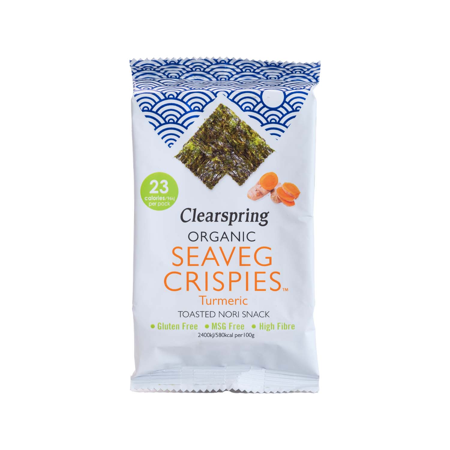 Snack de alga nori con cúrcuma 5g Clearspring