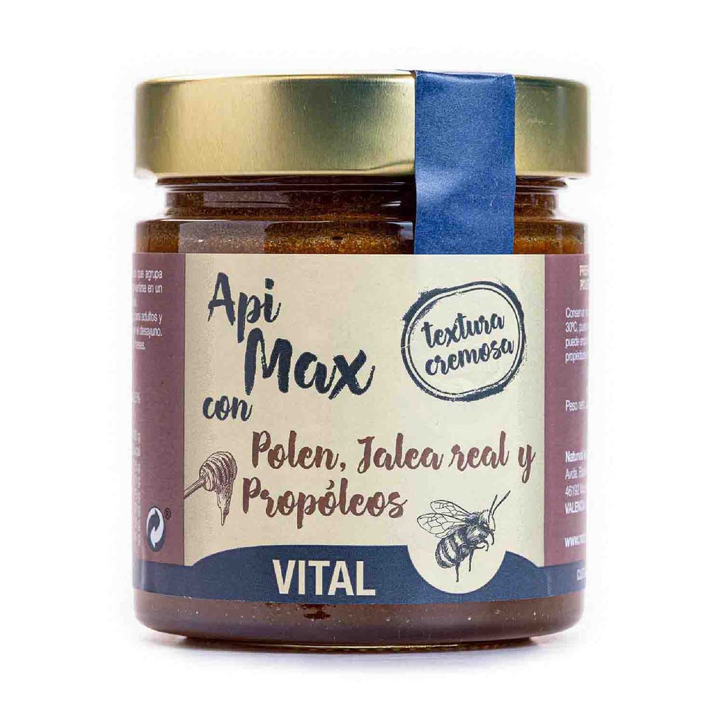 Apimax Miel con Jalea Real, Polen y Propóleo 275g Naturval | Herbolario ...