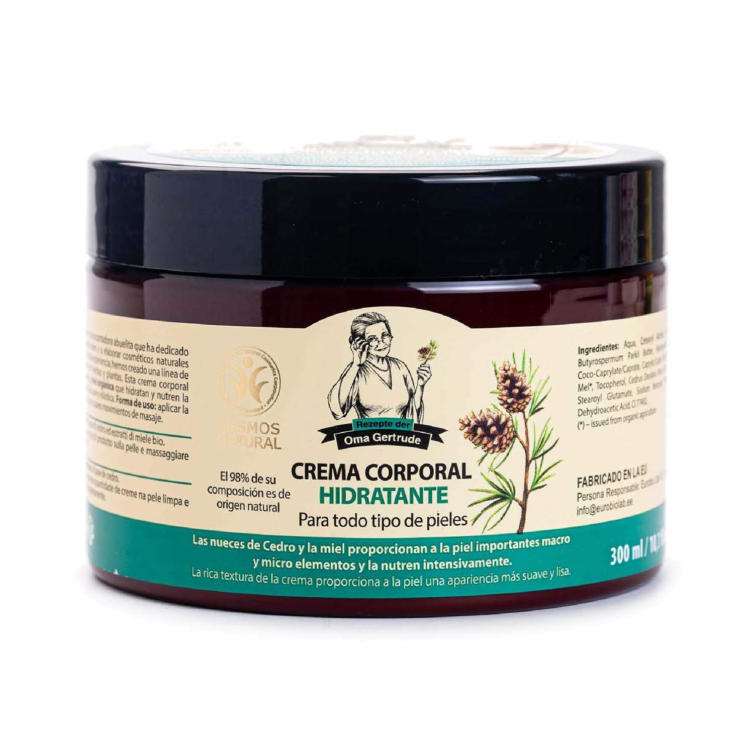 Crema corporal hidratante 300 Oma Gertrude