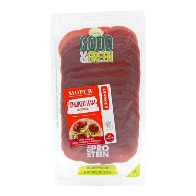 Lonchas veganas con sabor a jamón ahumado 90g Good&Green