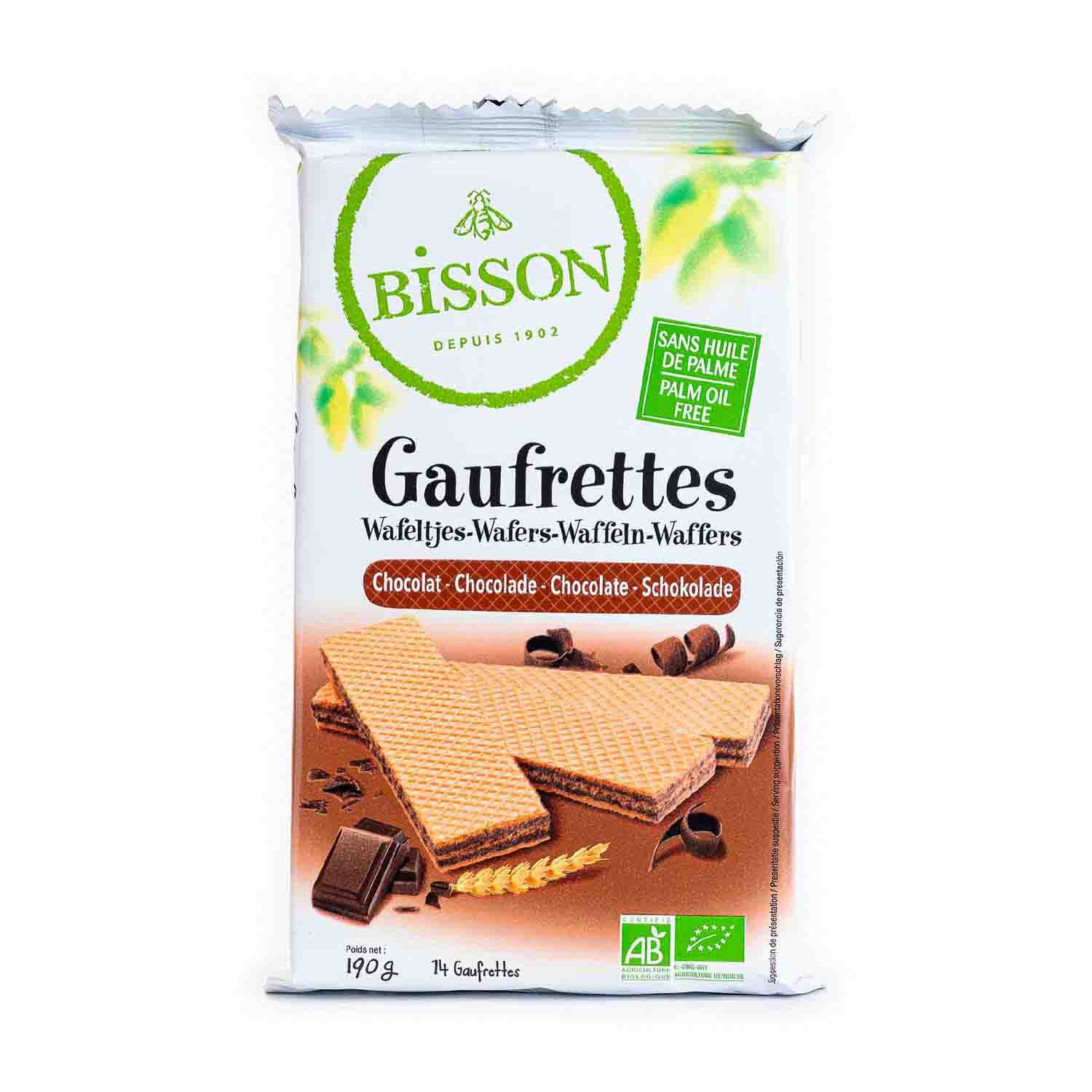 Barquillos de Chocolate 190gr Bisson