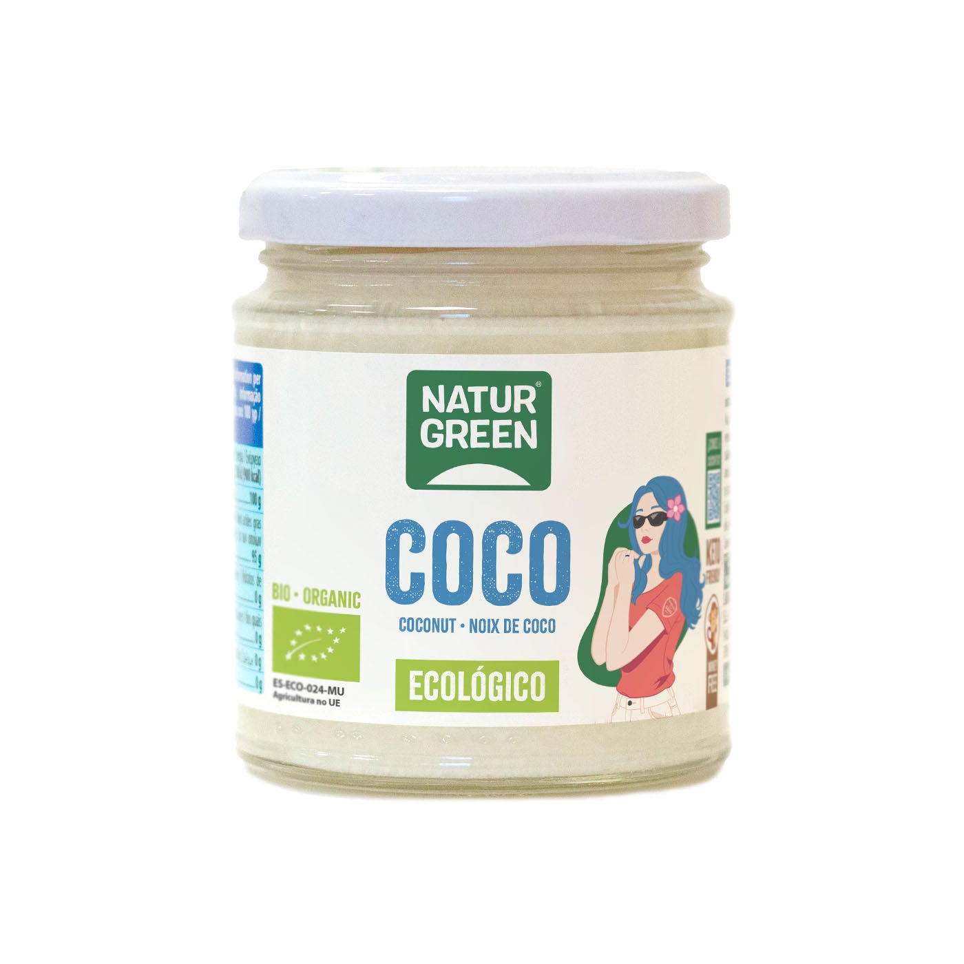 Grasa de coco bio 200g Naturgreen