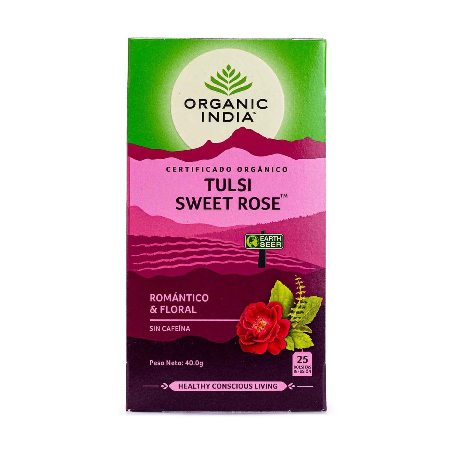 Tulsi Sweet Rose 25uds Organic India