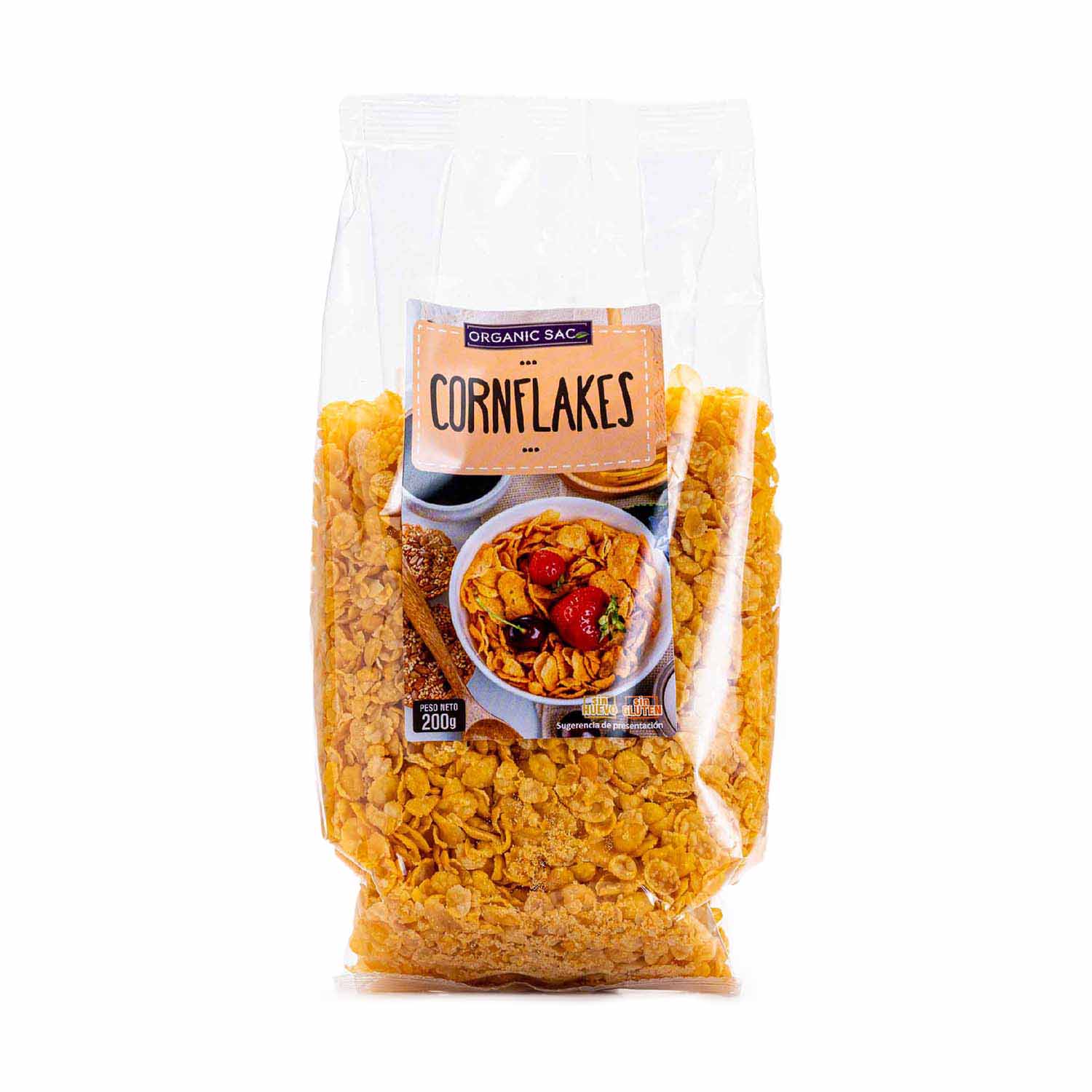 Corn Flakes Sin Gluten 200g Organic Sac