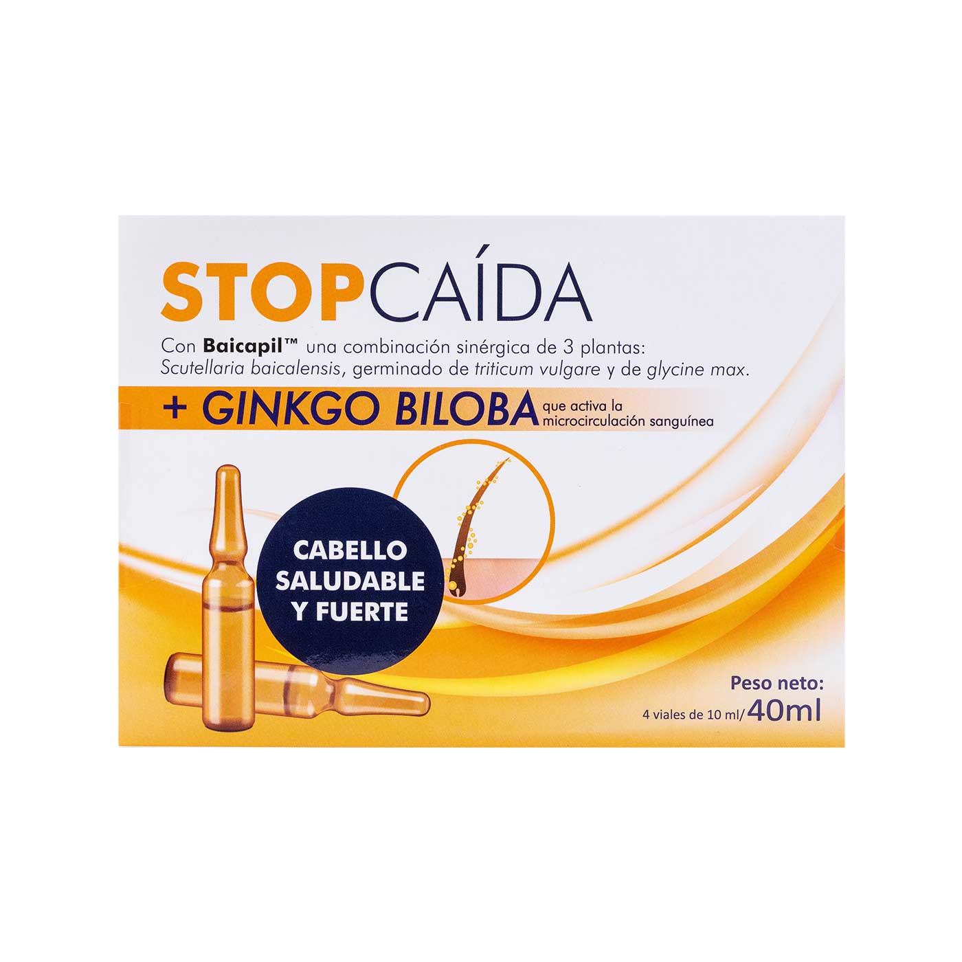 Ampollas Stopcaída cabello saludable y fuerte 4 ampollas Terra Verda