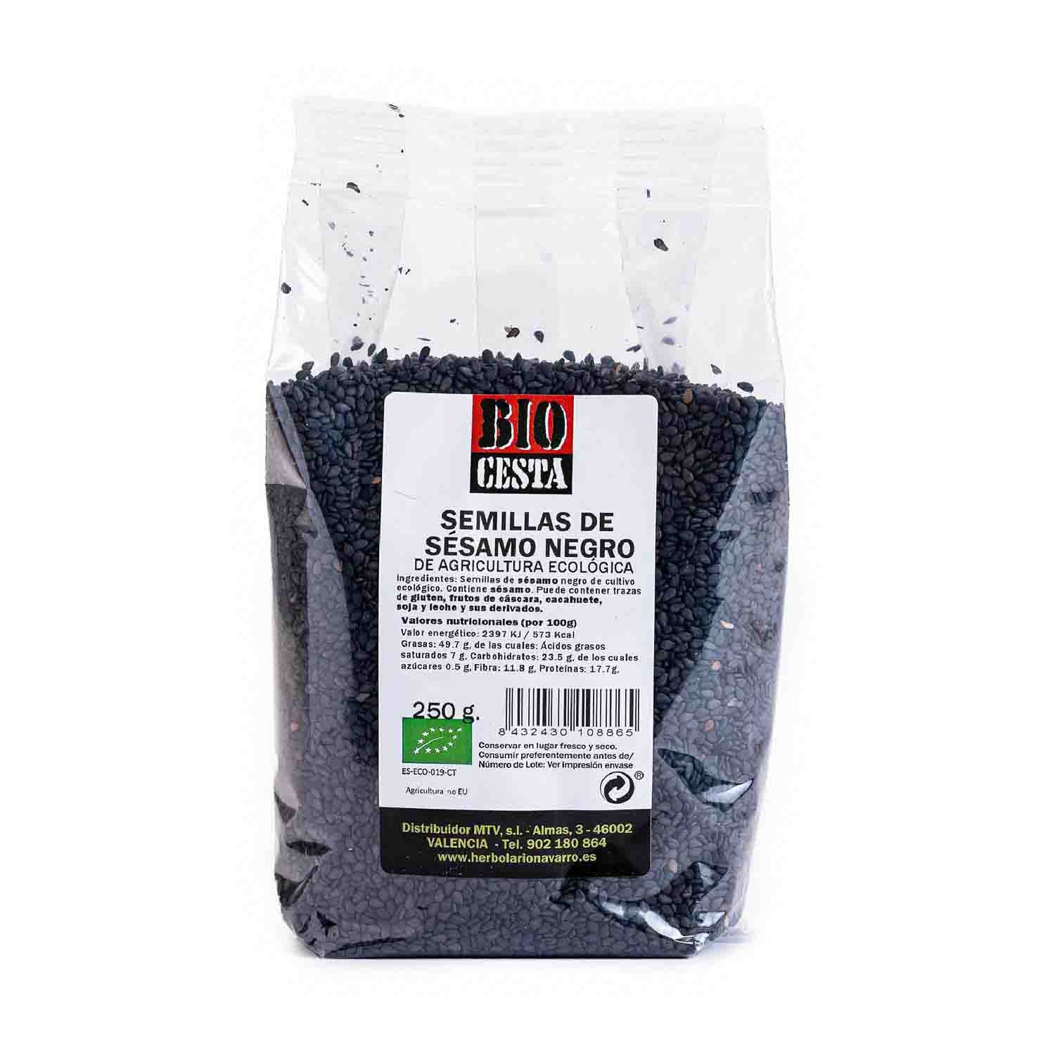Semillas de Sésamo Negro 250g Bio Cesta