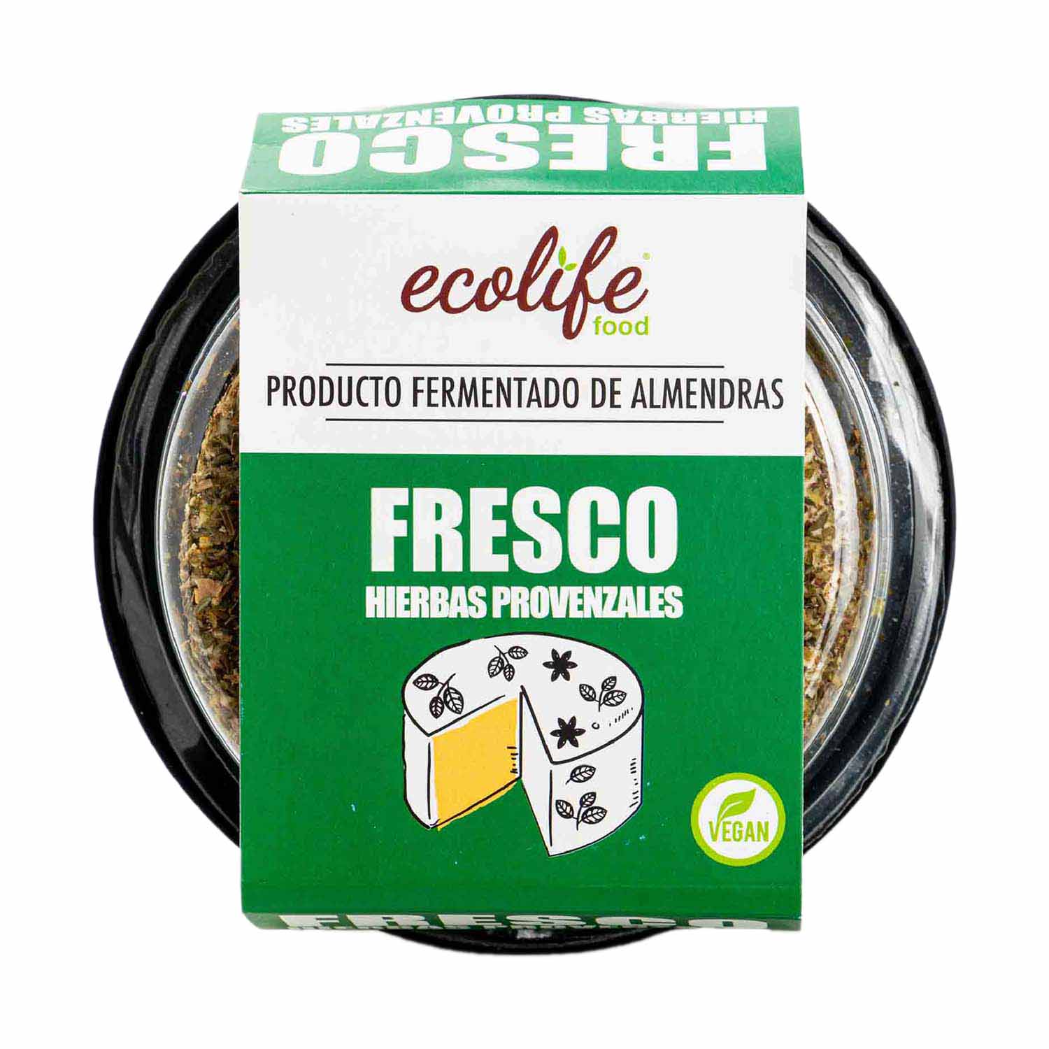 Fresco Vegano de Almendras sabor Hierbas Provenzales 185g Ecolife