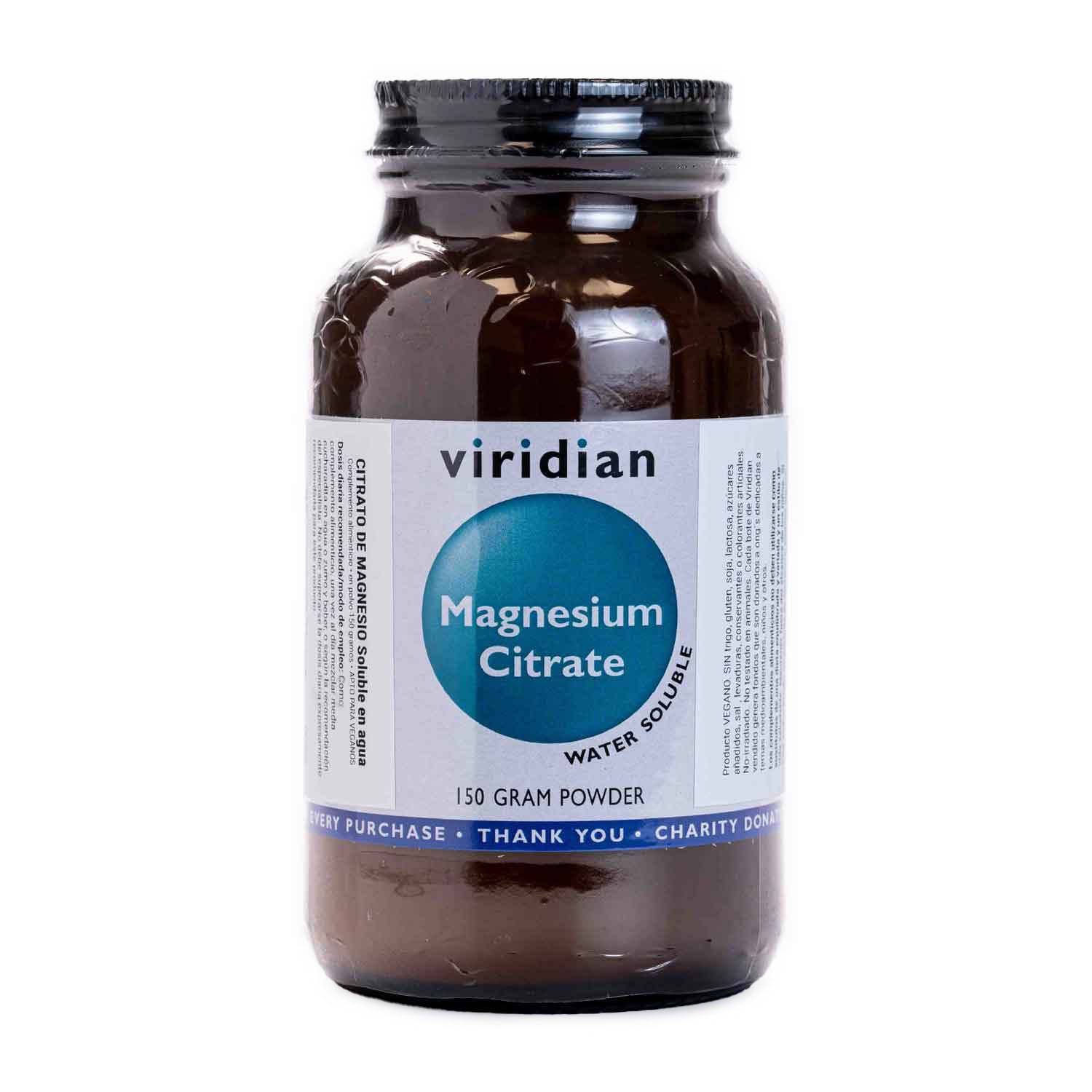 Citrato de Magnesio En Polvo Viridian