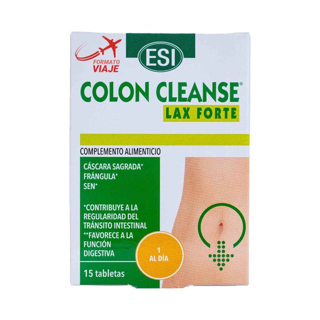 Colon Cleanse Laxante Forte En Formato Viaje 15 comprimidos Esi