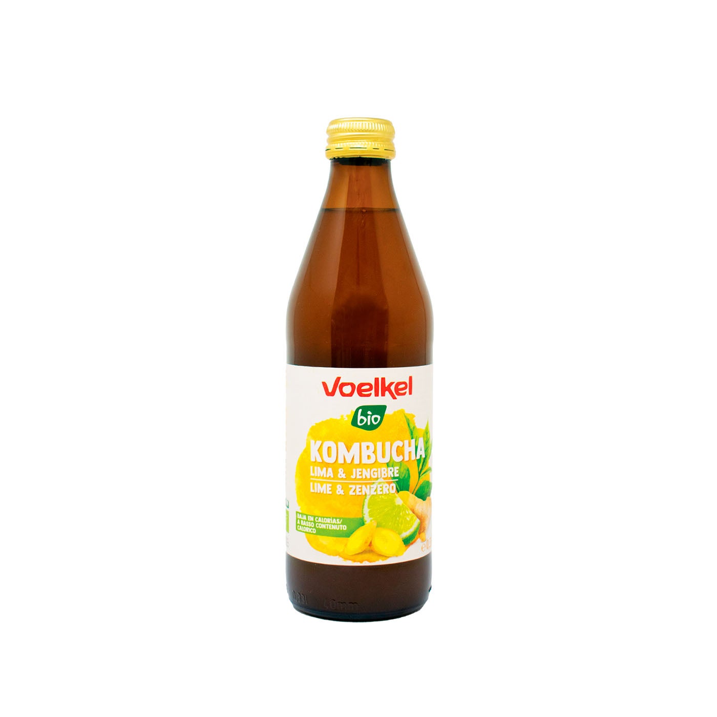 Kombucha con Lima y Jengibre 330ml Voelkel