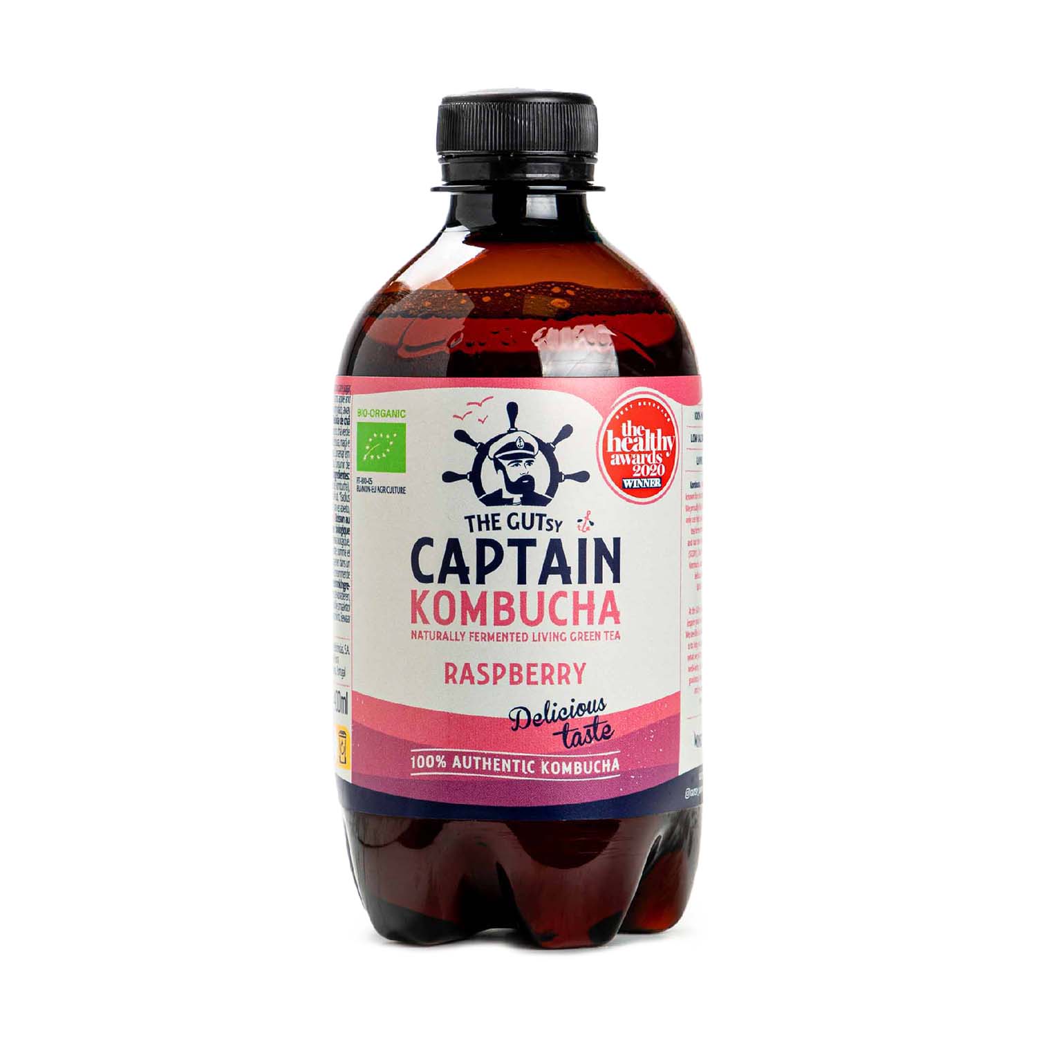 Kombucha con Frambuesa 400ml Captain Kombucha