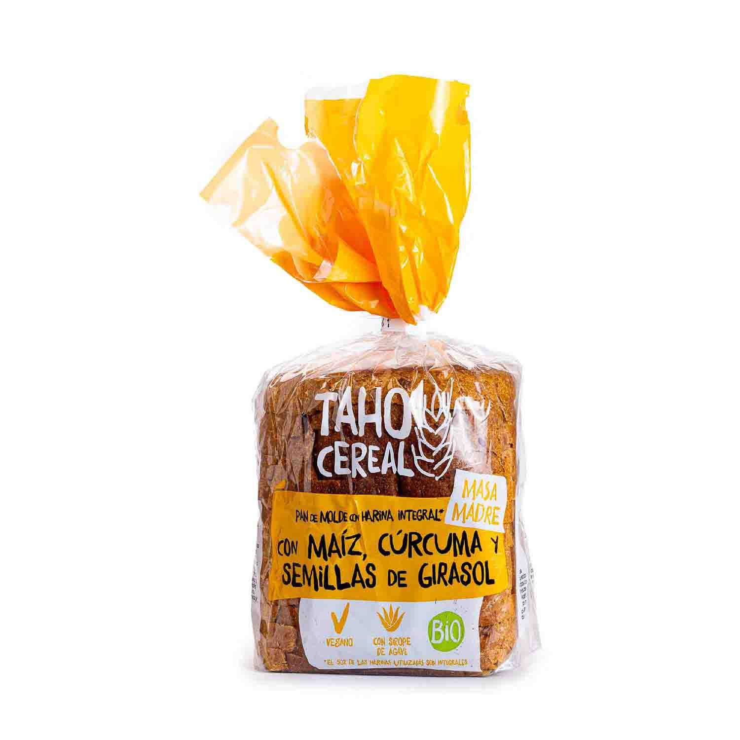 Pan de Molde con Maíz, Cúrcuma y Semillas 400g Taho Cereal