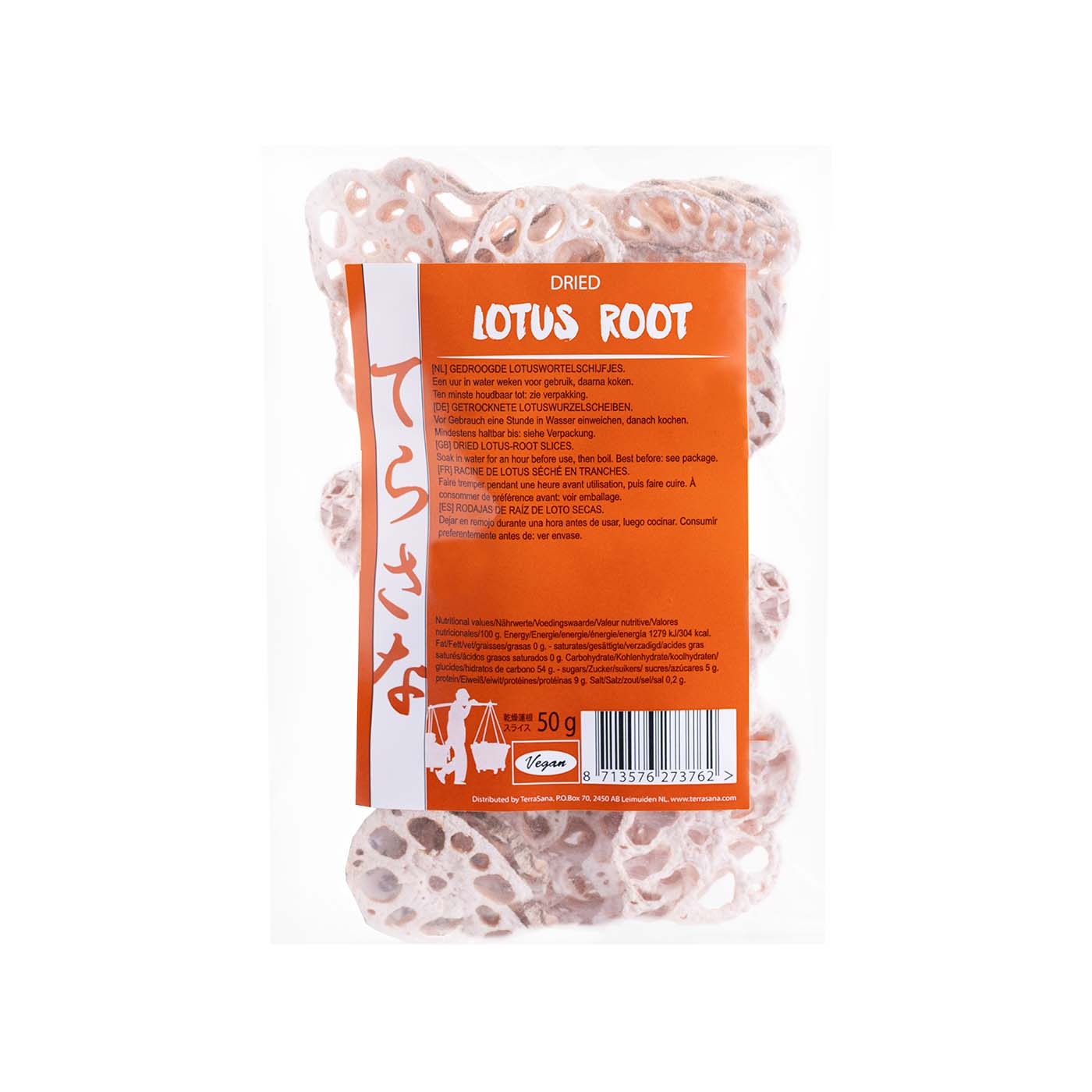 Raíz de Loto Seca Cortada 50g Terrasana