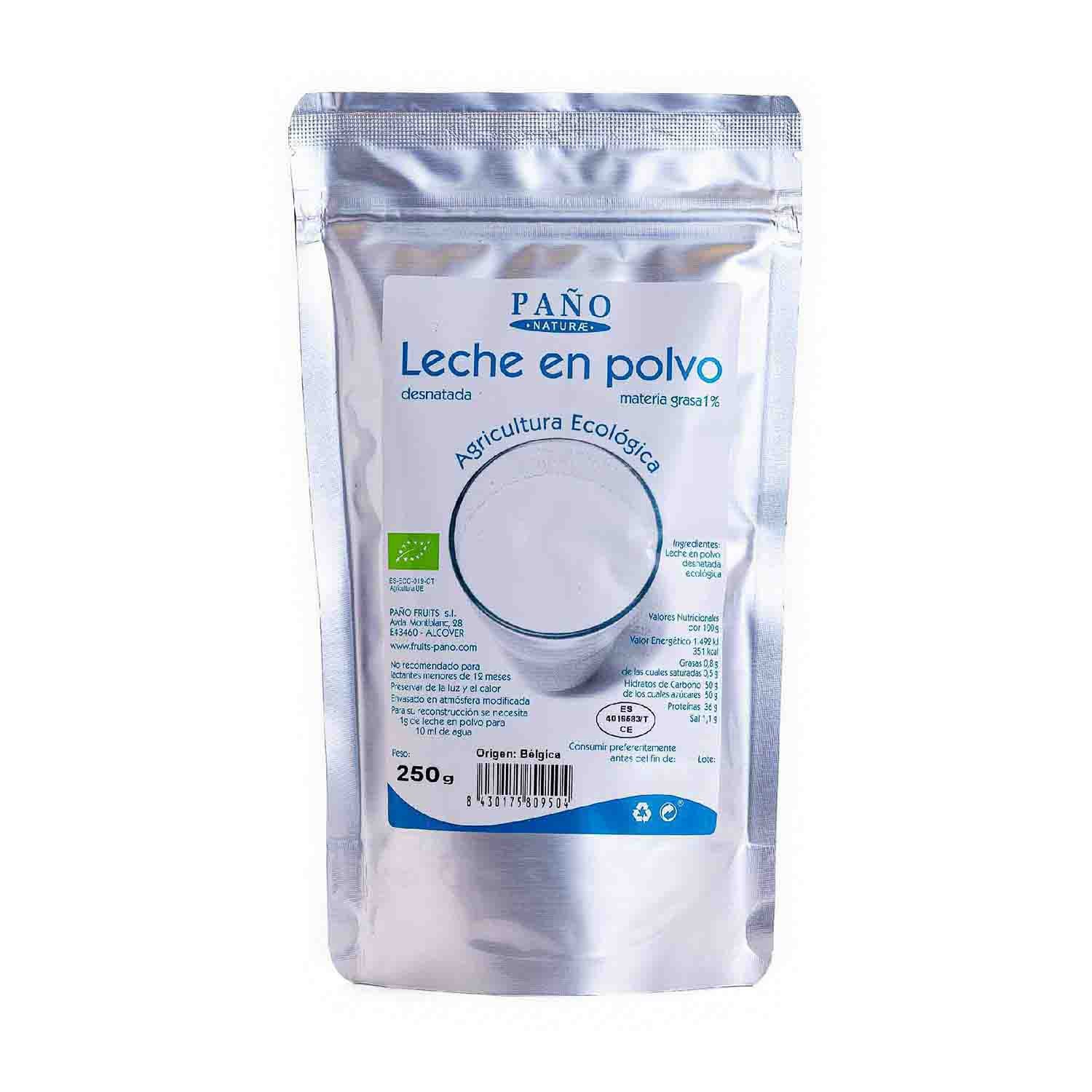 Leche en Polvo Desnatada Bio 250g Paño