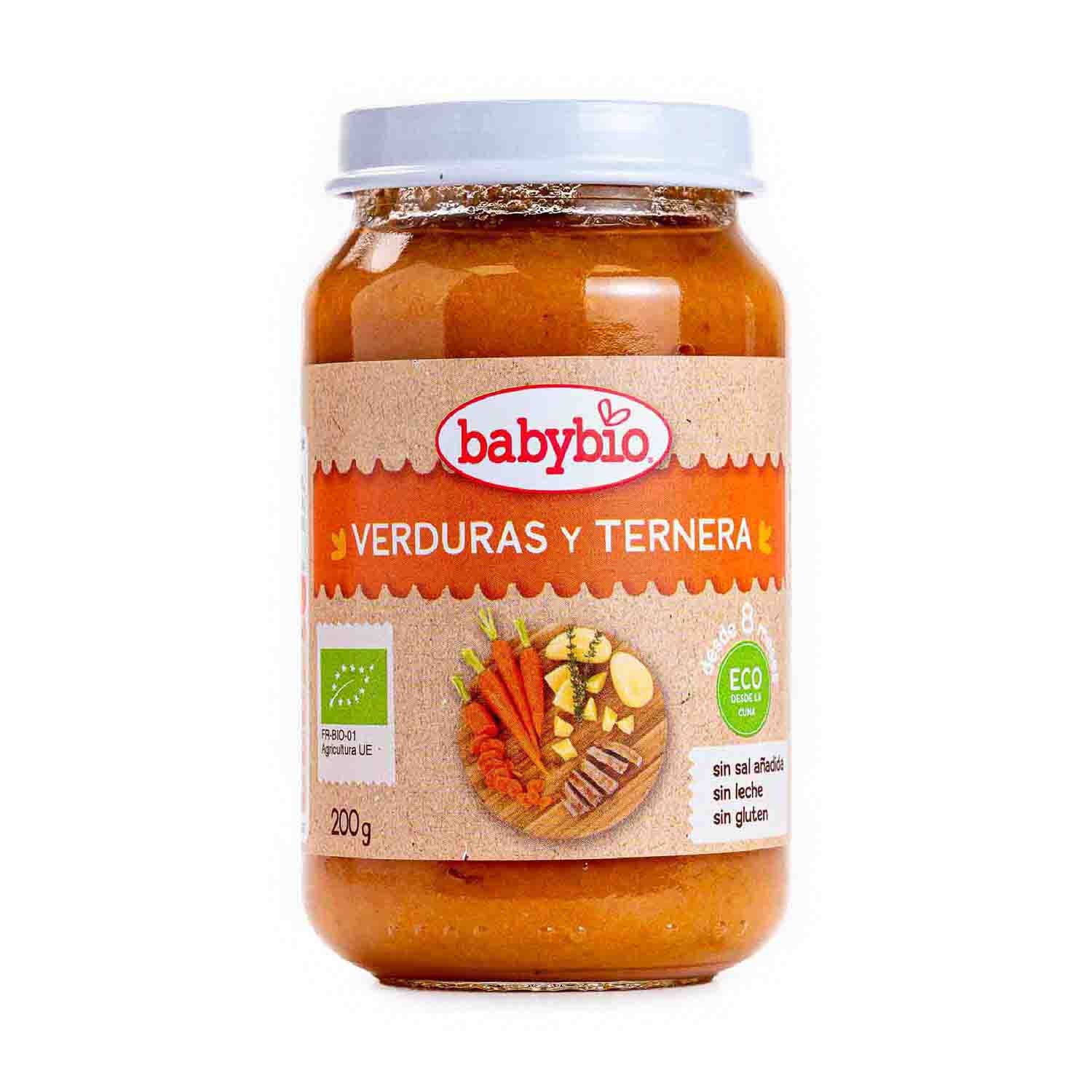 Tarrito Menu Tradicion Ternera y Verduras 200g Babybio