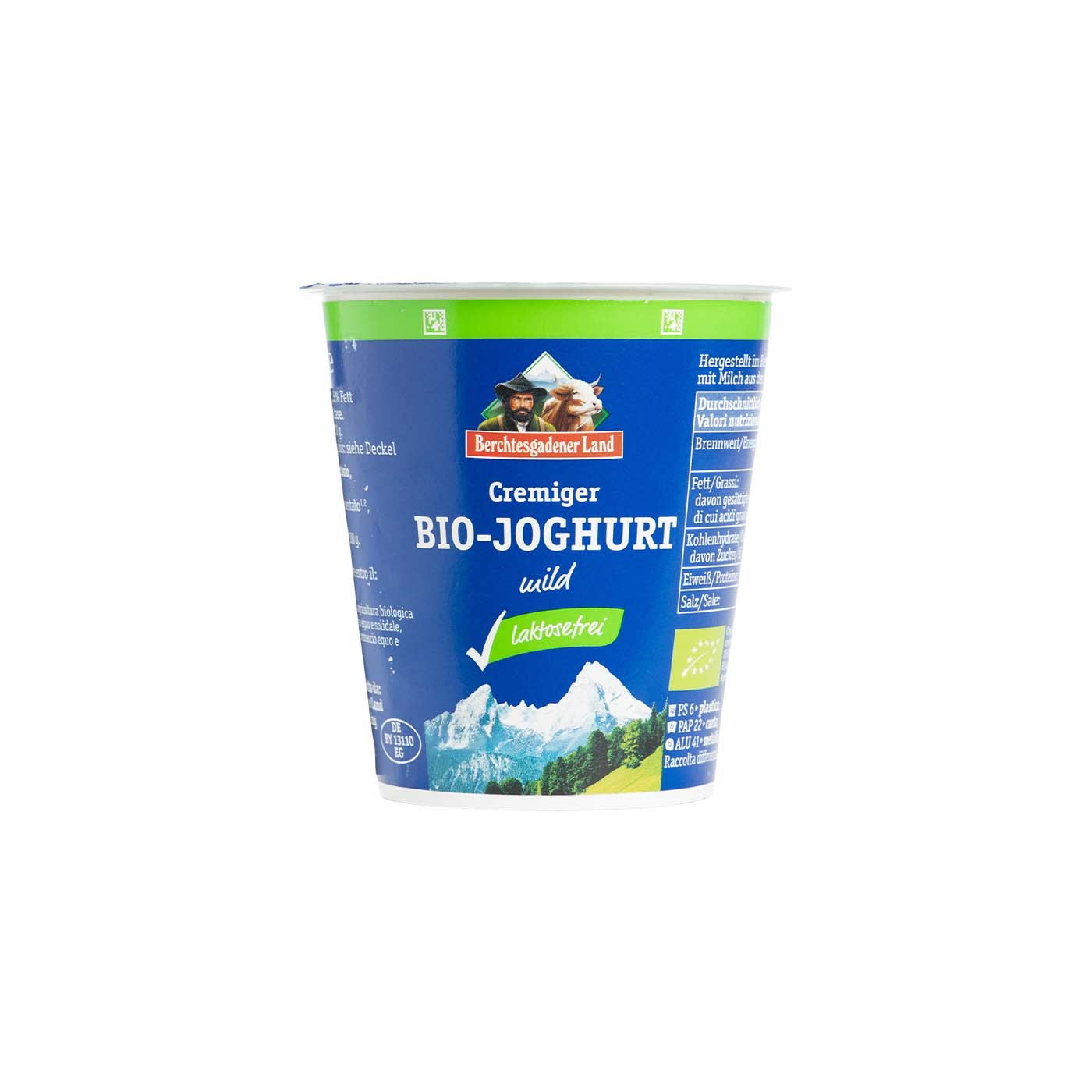Yogur de Vaca sin Lactosa Natural 150g Berchtesgadener Land
