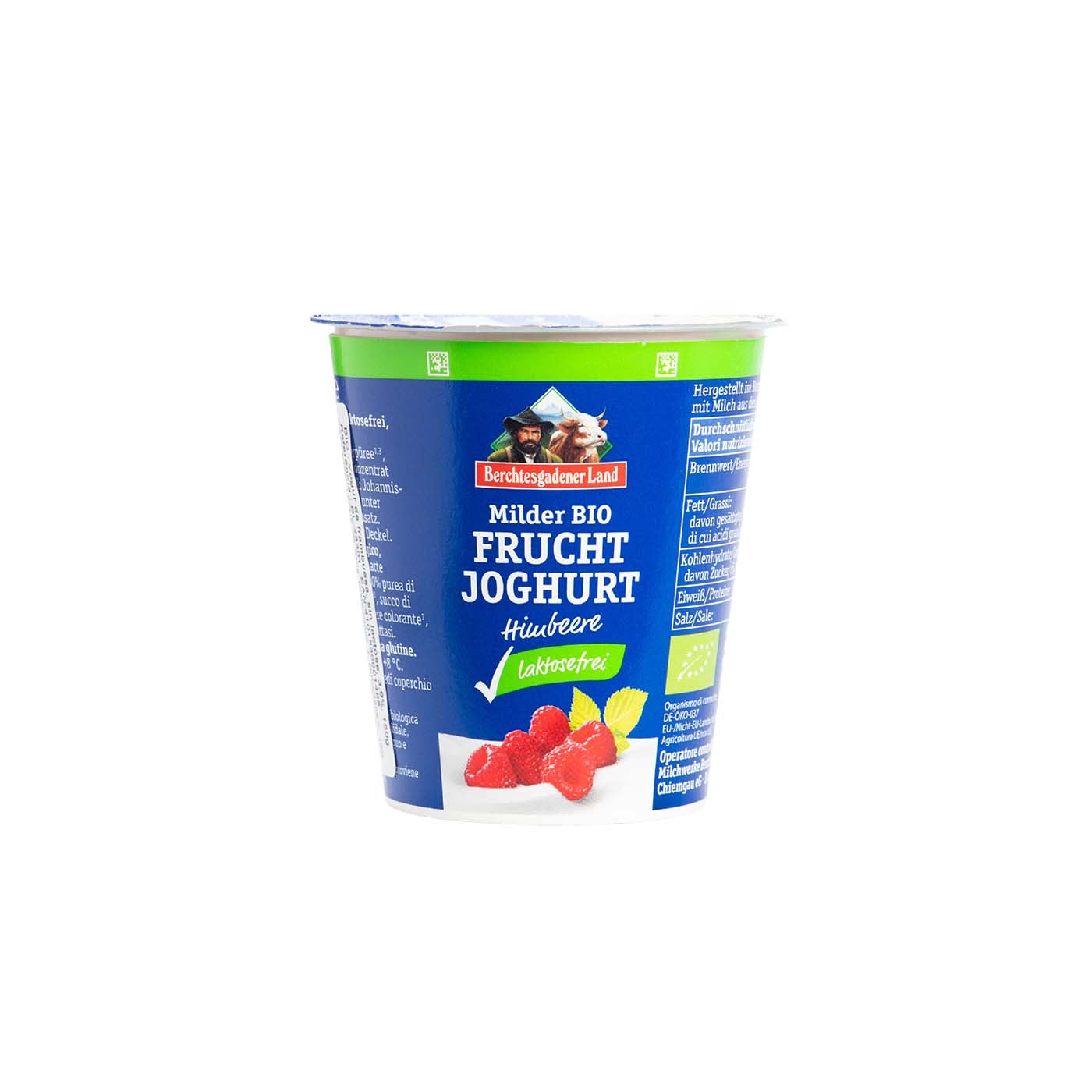 Yogur de Vaca sin Lactosa Frambuesa 150g Berchtesgadener Land