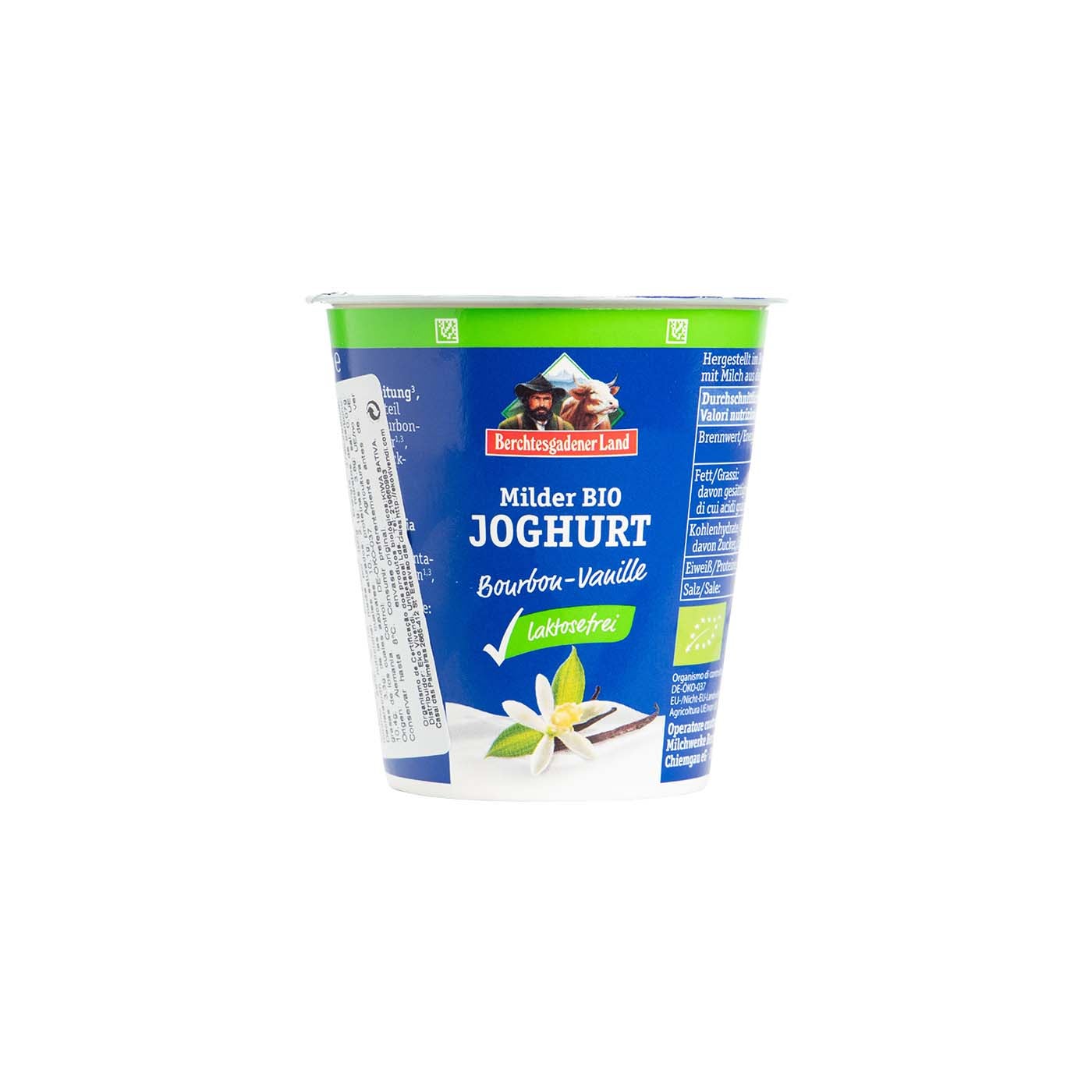 Yogur de Vaca sin Lactosa Vainilla 150g Berchtesgadener Land