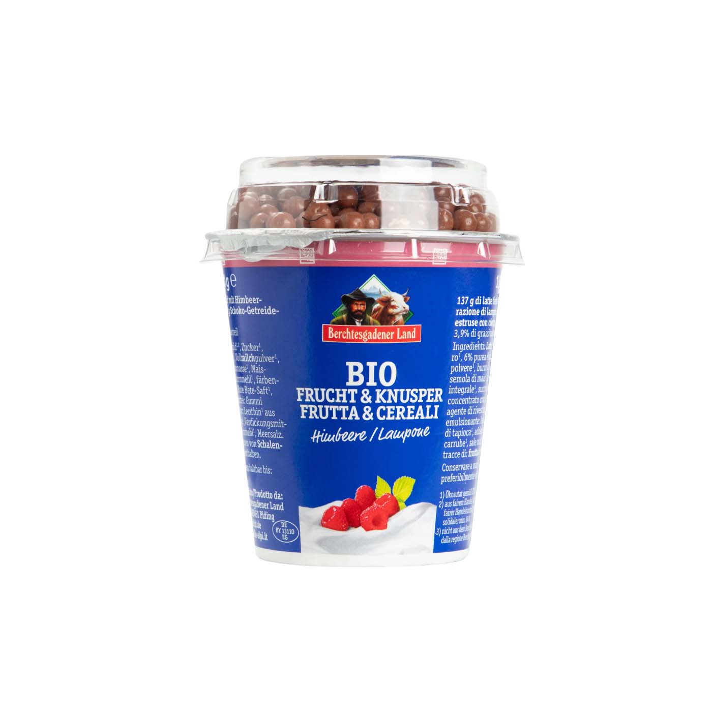 Yogur de Vaca Frambuesa con Bolitas de Choco 150g Berchtesgadener Land
