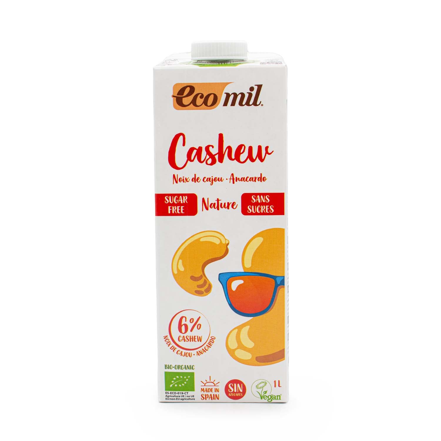 Bebida de Anacardo sin Azúcar Bio 1L Ecomil