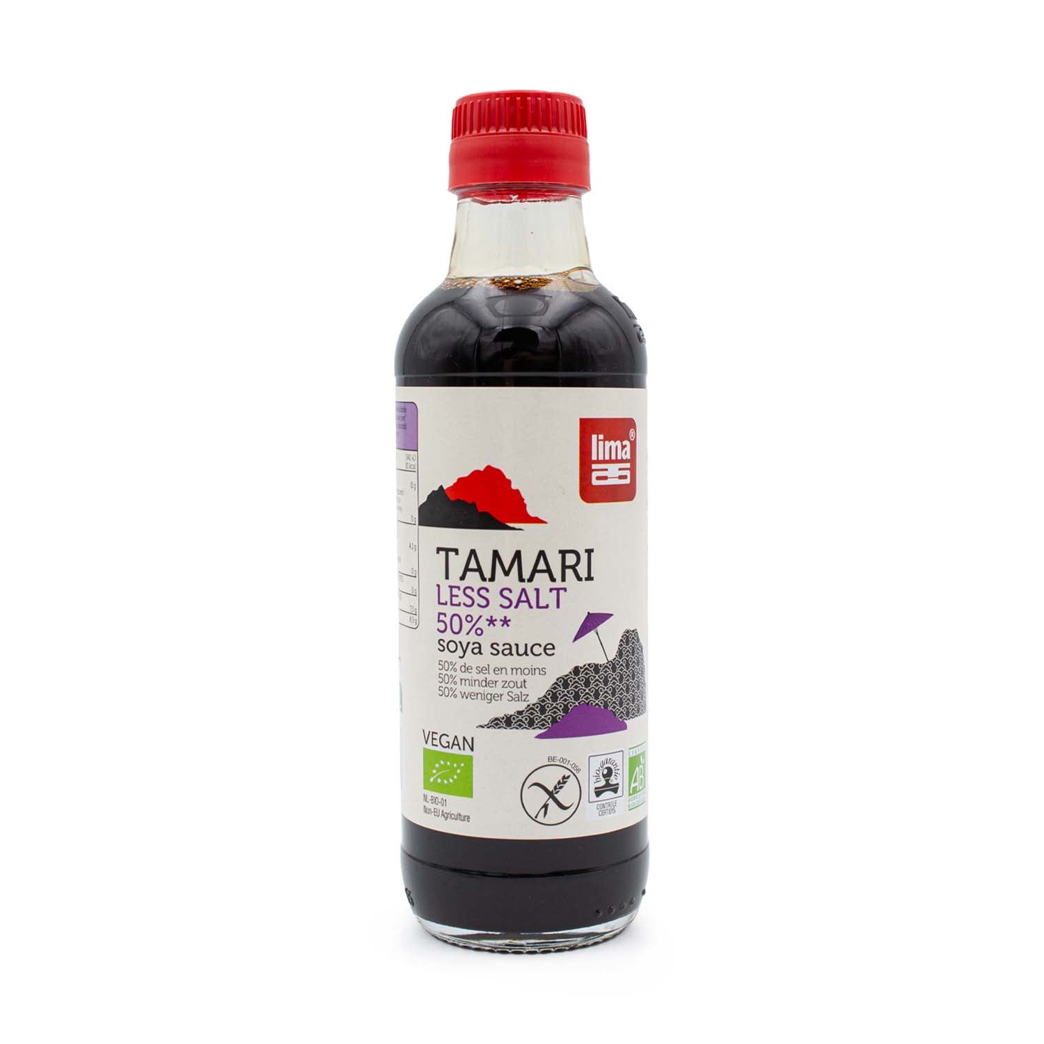 Tamari con 50% menos de Sal 250ml Lima