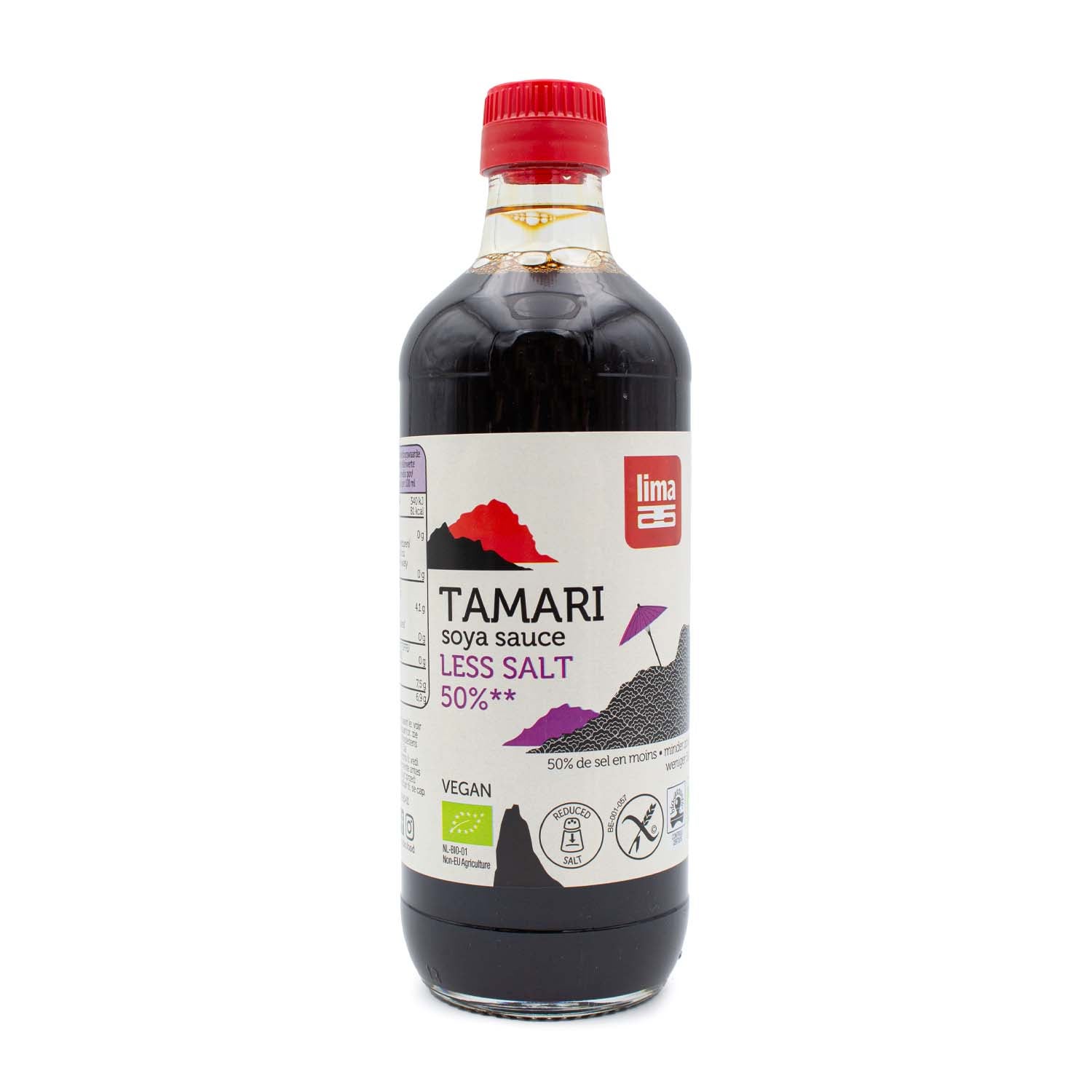 Tamari con 50% menos de Sal 500ml Lima